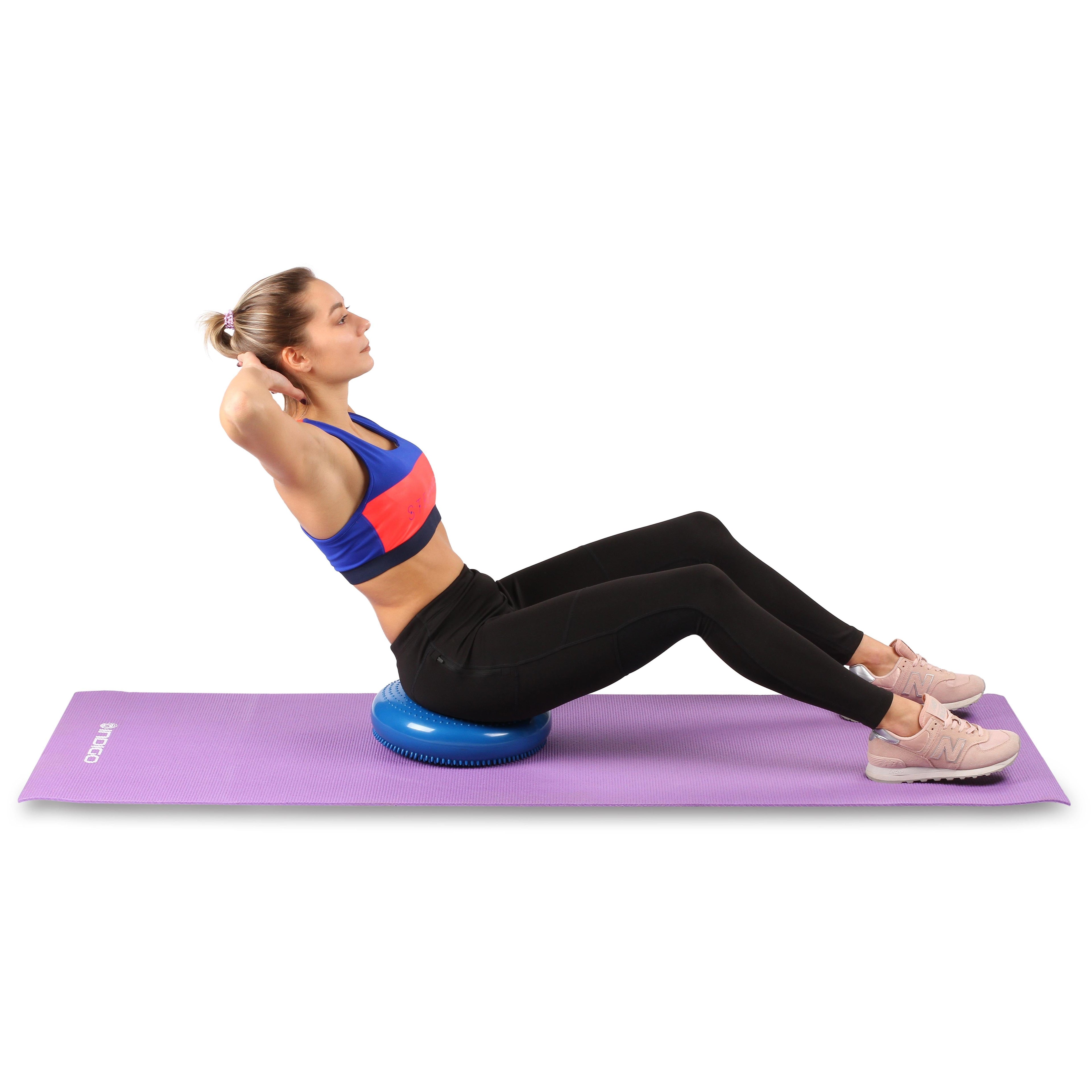 Balance Cushion with Pump PVC EQUILIBRIUM INDIGO 33 cm