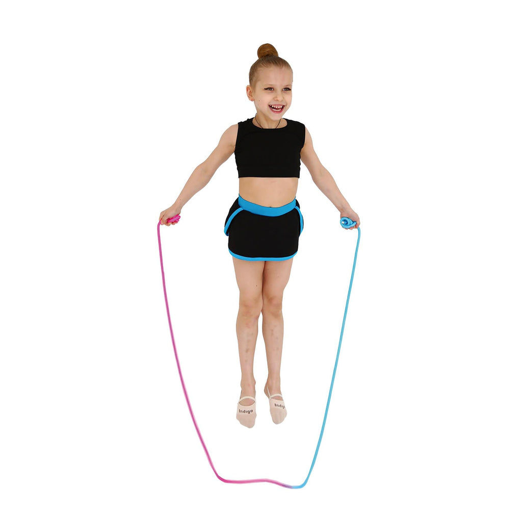 Weighted Rhythmic Gymnastics Rope 150g INDIGO 2.5m