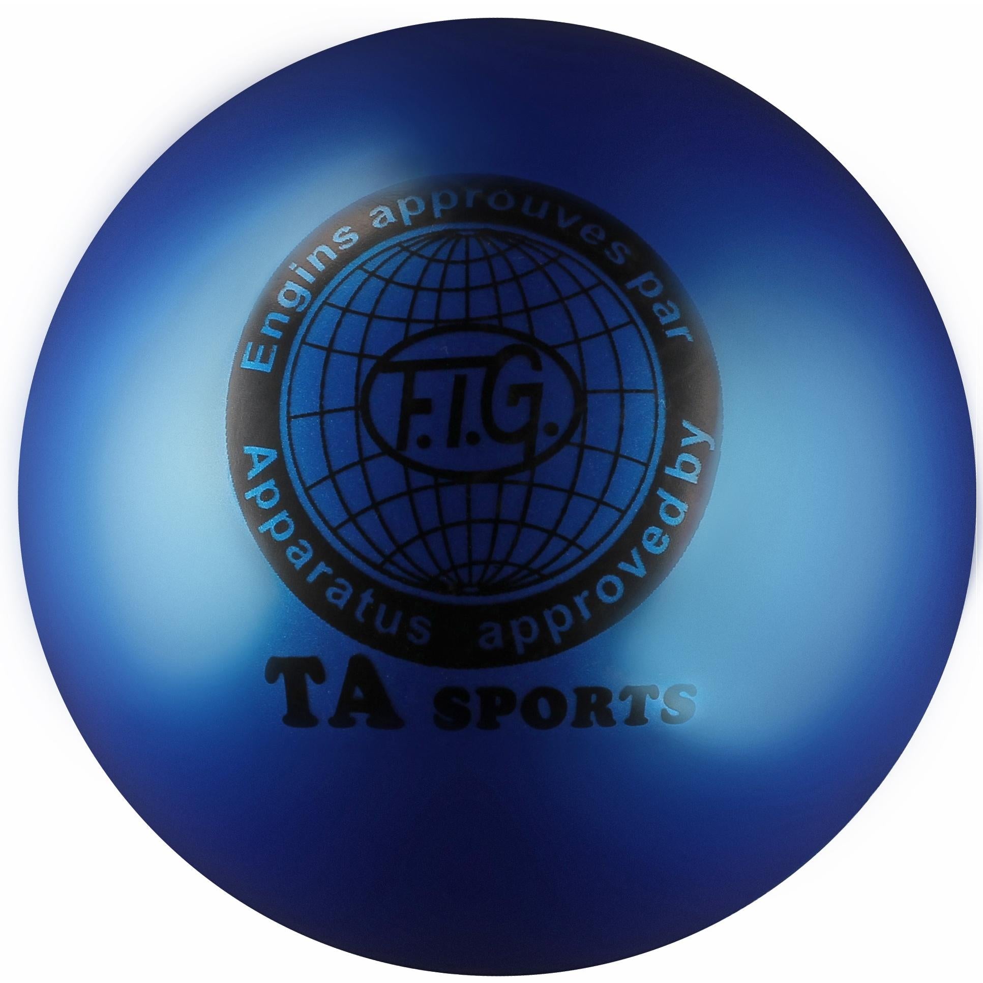 Metallic PVC Ball 400 gr INDIGO 19 cm