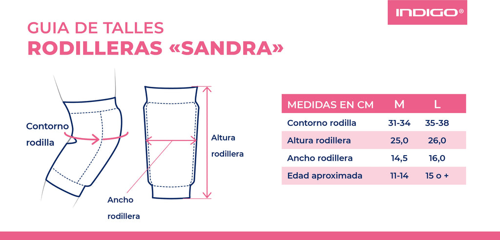 Long and Reinforced Gymnastics and Dance Knee Pads SANDRA INDIGO