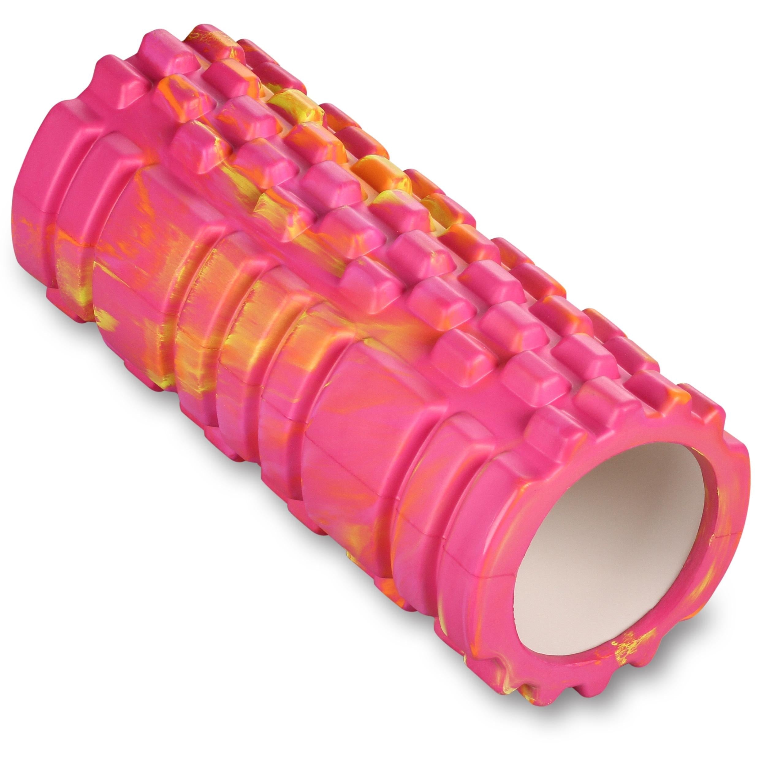 Round Foam Roller for Muscle Massage and Yoga PVC INDIGO 33*14 cm Multicolor