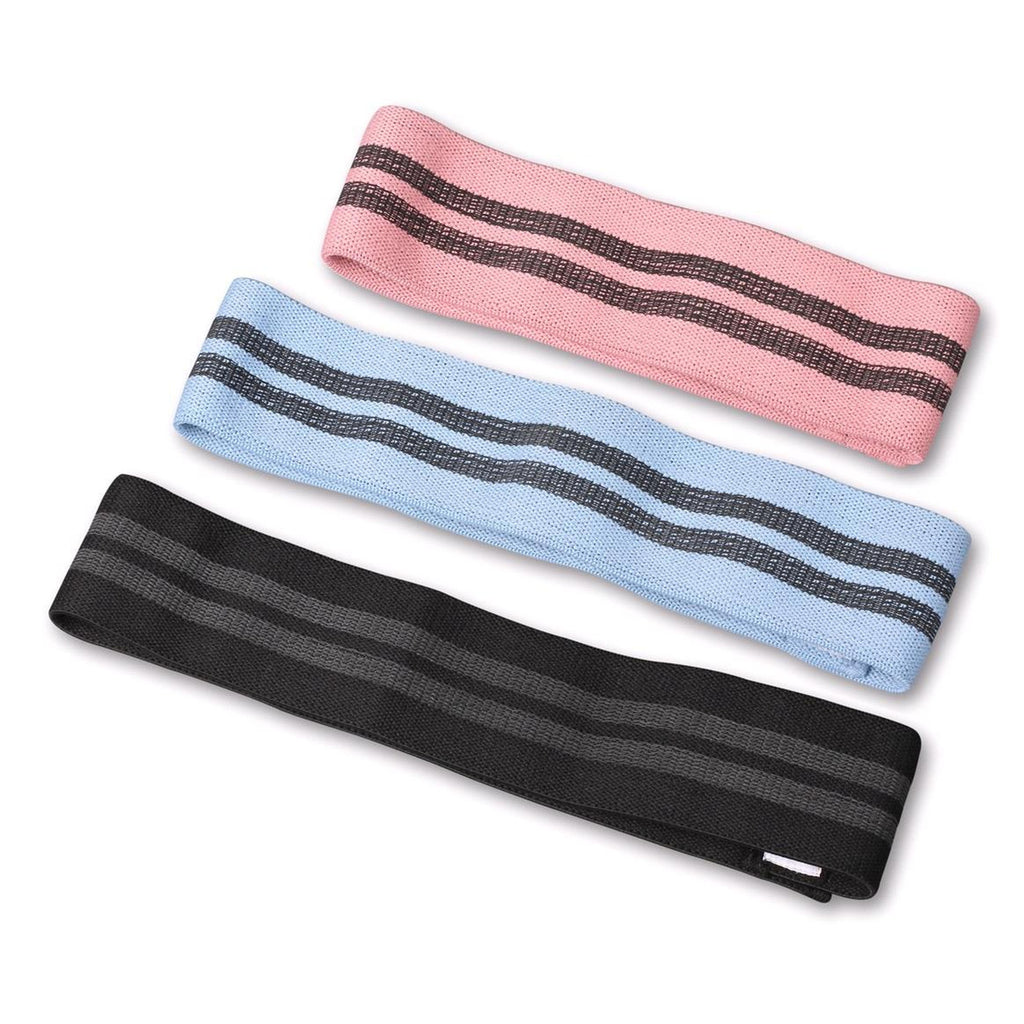 INDIGO Fabric Elastic Bands with 3 Resistance Levels 