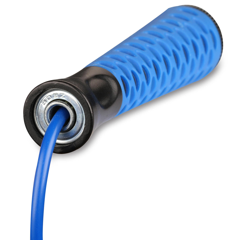 PVC Jump Rope with Plastic Handles, Adjustable Length Cord, INDIGO 2.75 m