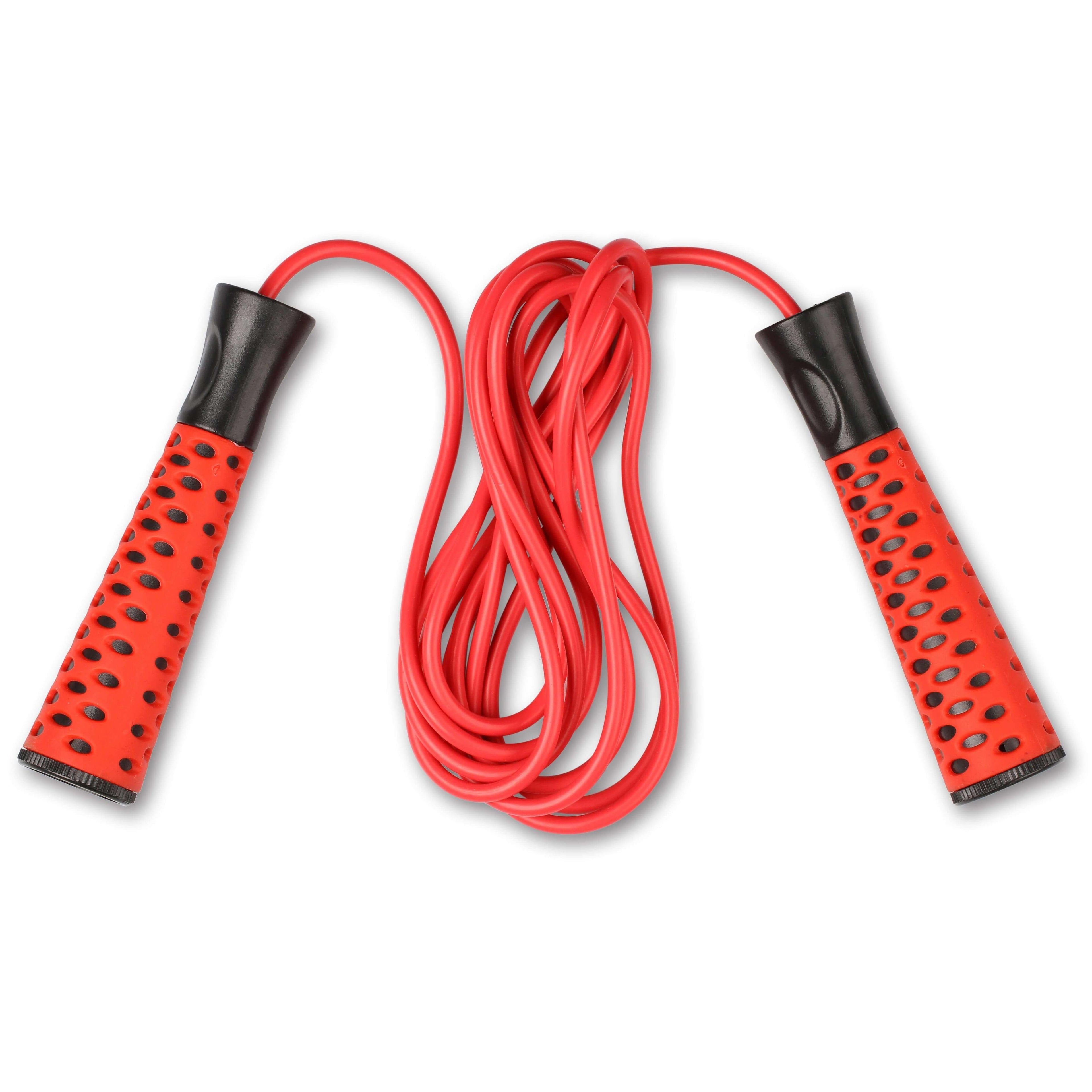 PVC Jump Rope with Plastic Handles, Adjustable Length Cord, INDIGO 2.75 m