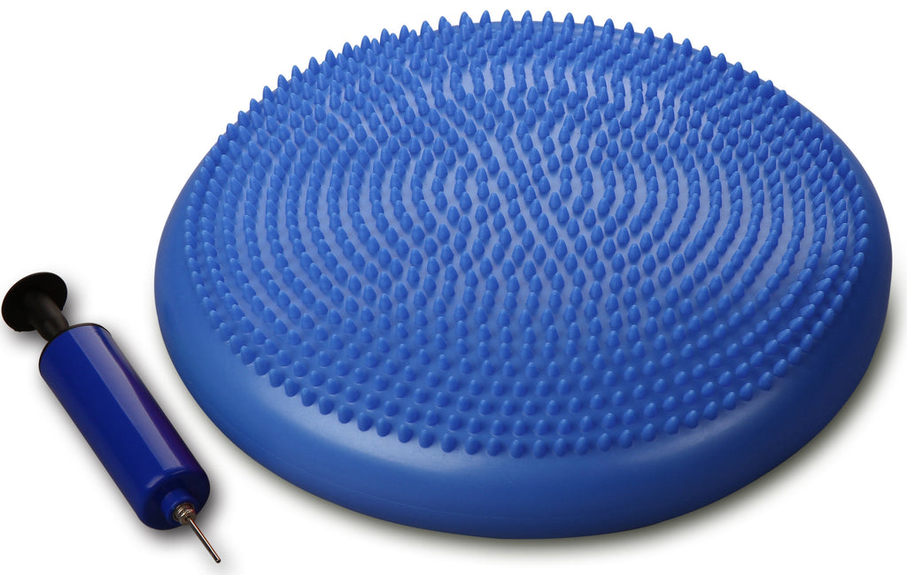 Balance Cushion with Pump PVC EQUILIBRIUM INDIGO 33 cm