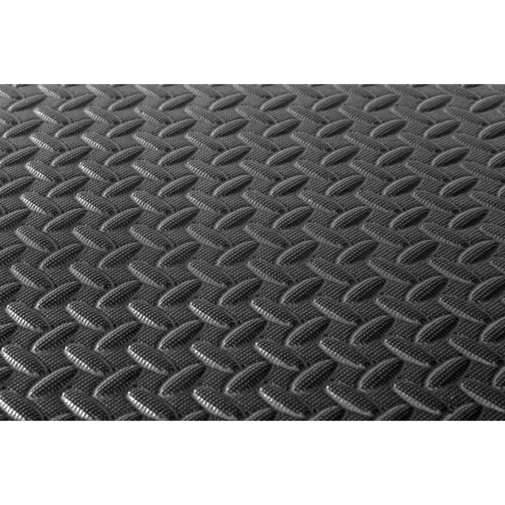 INDIGO Puzzle Gym Exercise and Fitness Mat, 4 Units, 60*60*2 cm, Black
