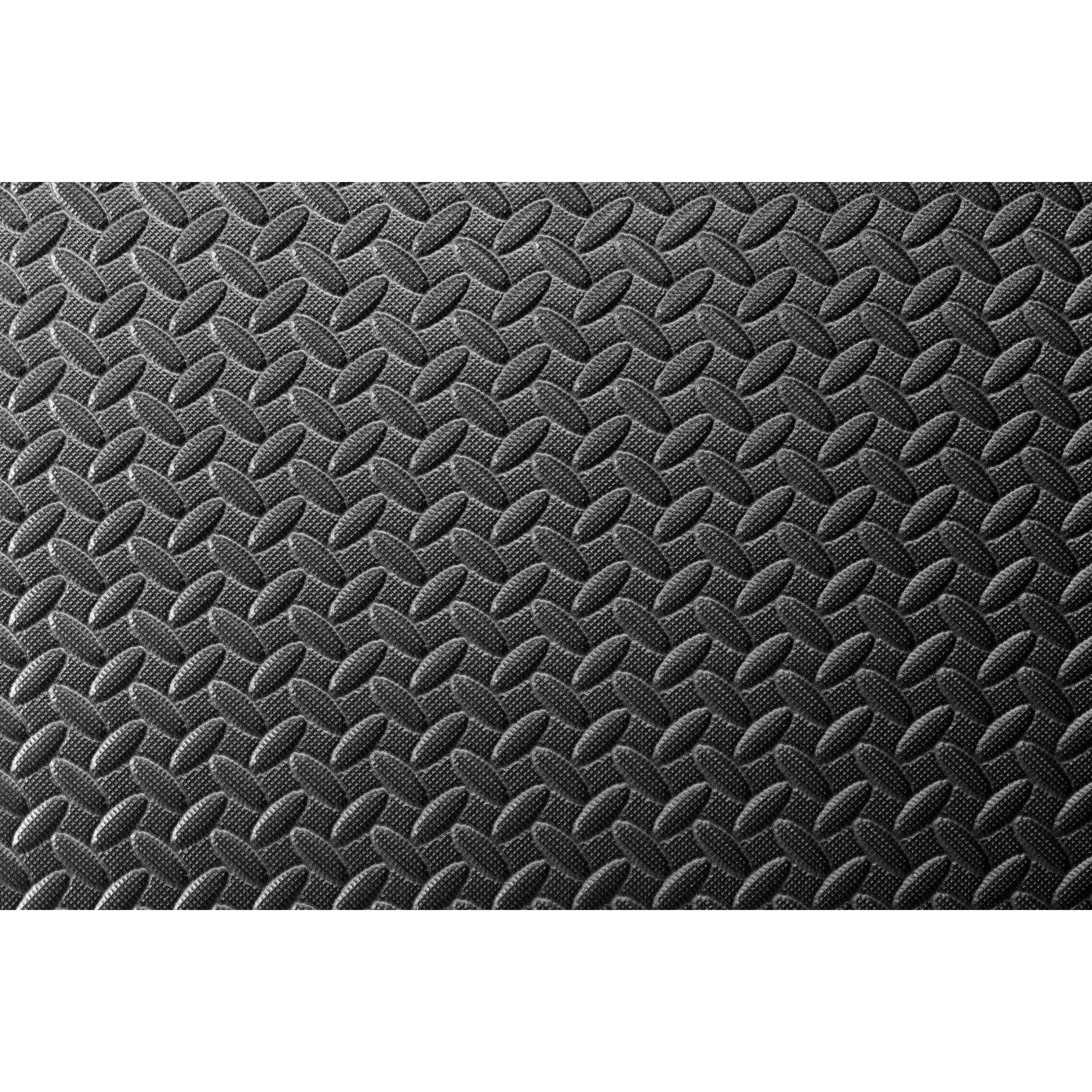 INDIGO Puzzle Gym Exercise and Fitness Mat, 4 Units, 60*60*2 cm, Black