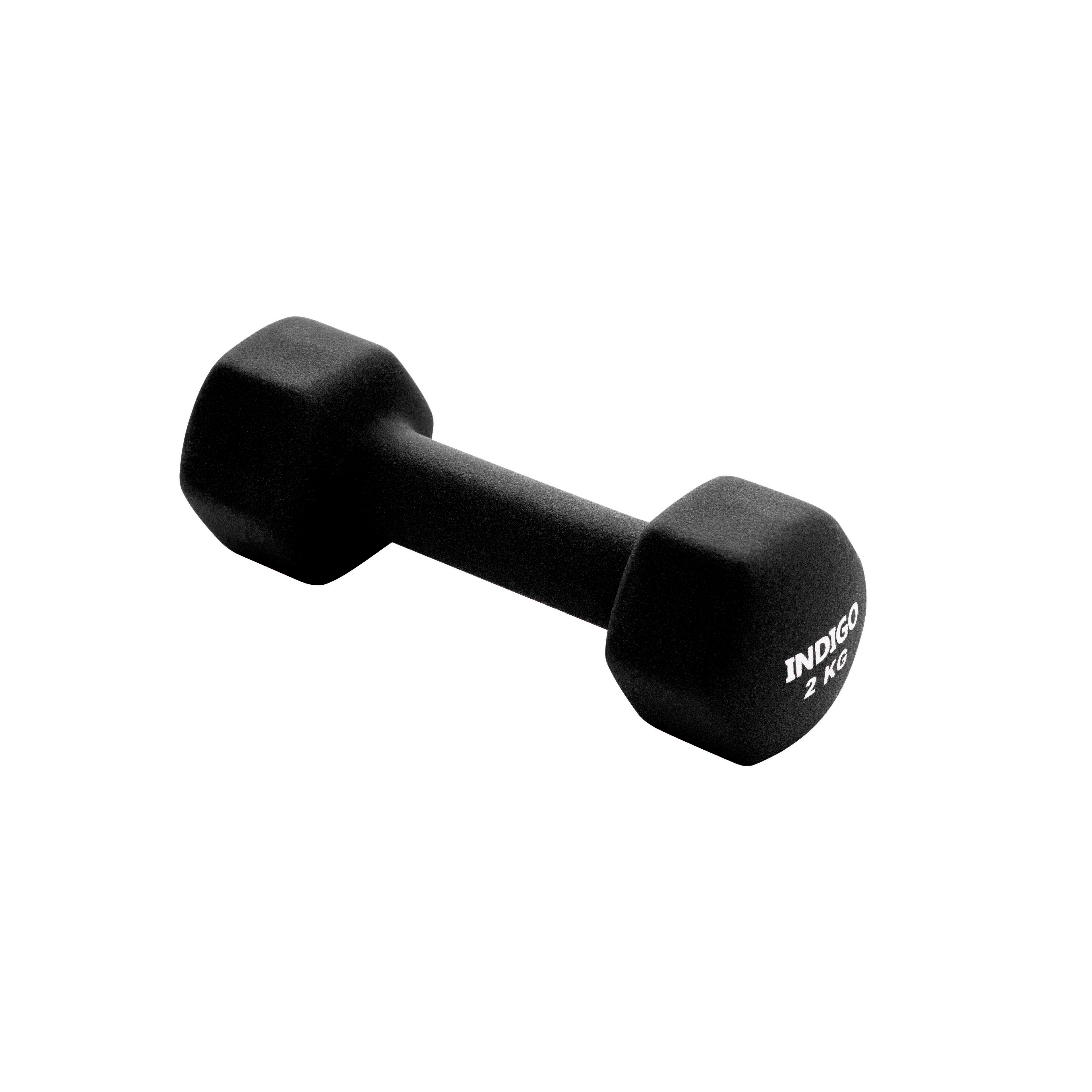 INDIGO Neoprene Hexagonal Dumbbells