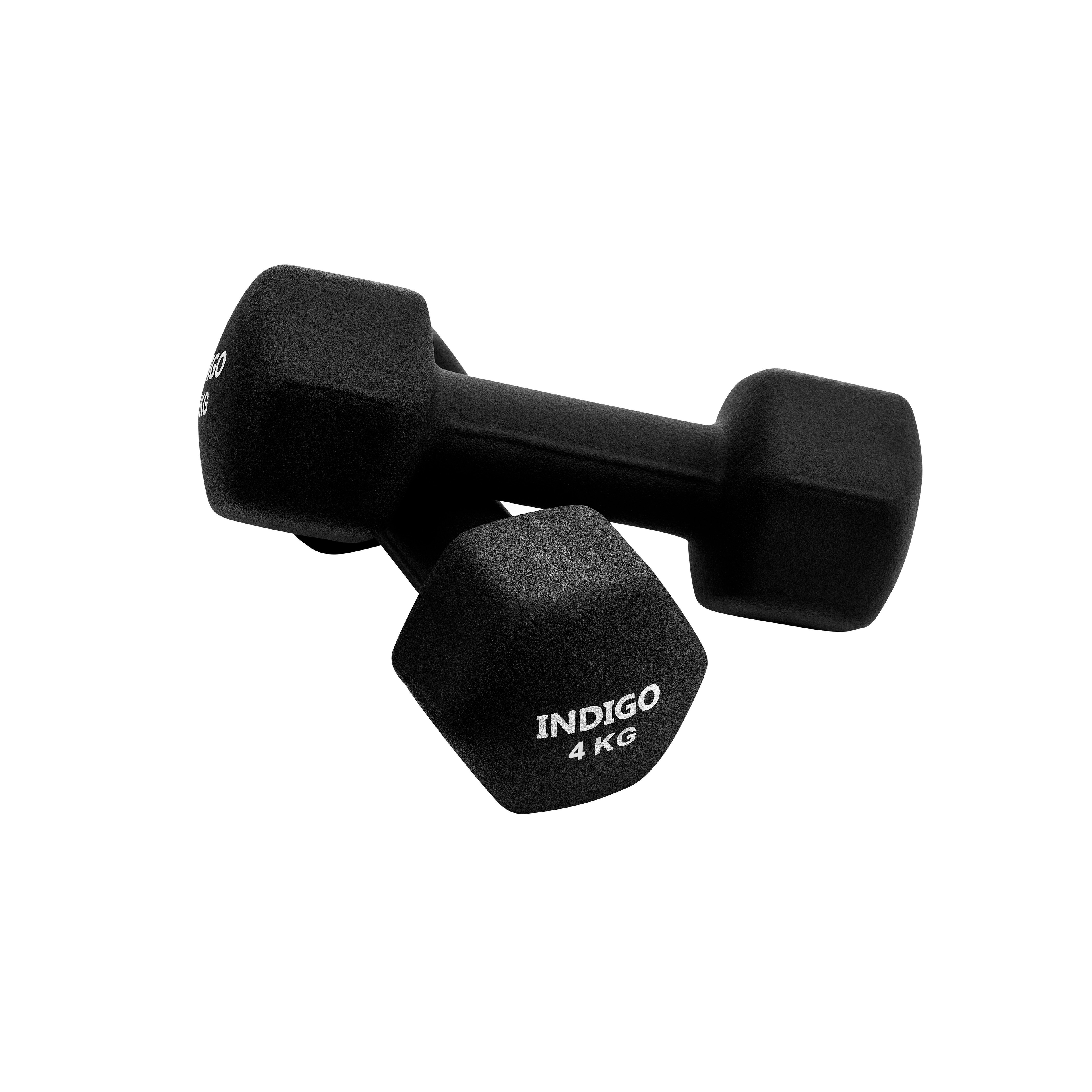 INDIGO Neoprene Hexagonal Dumbbells