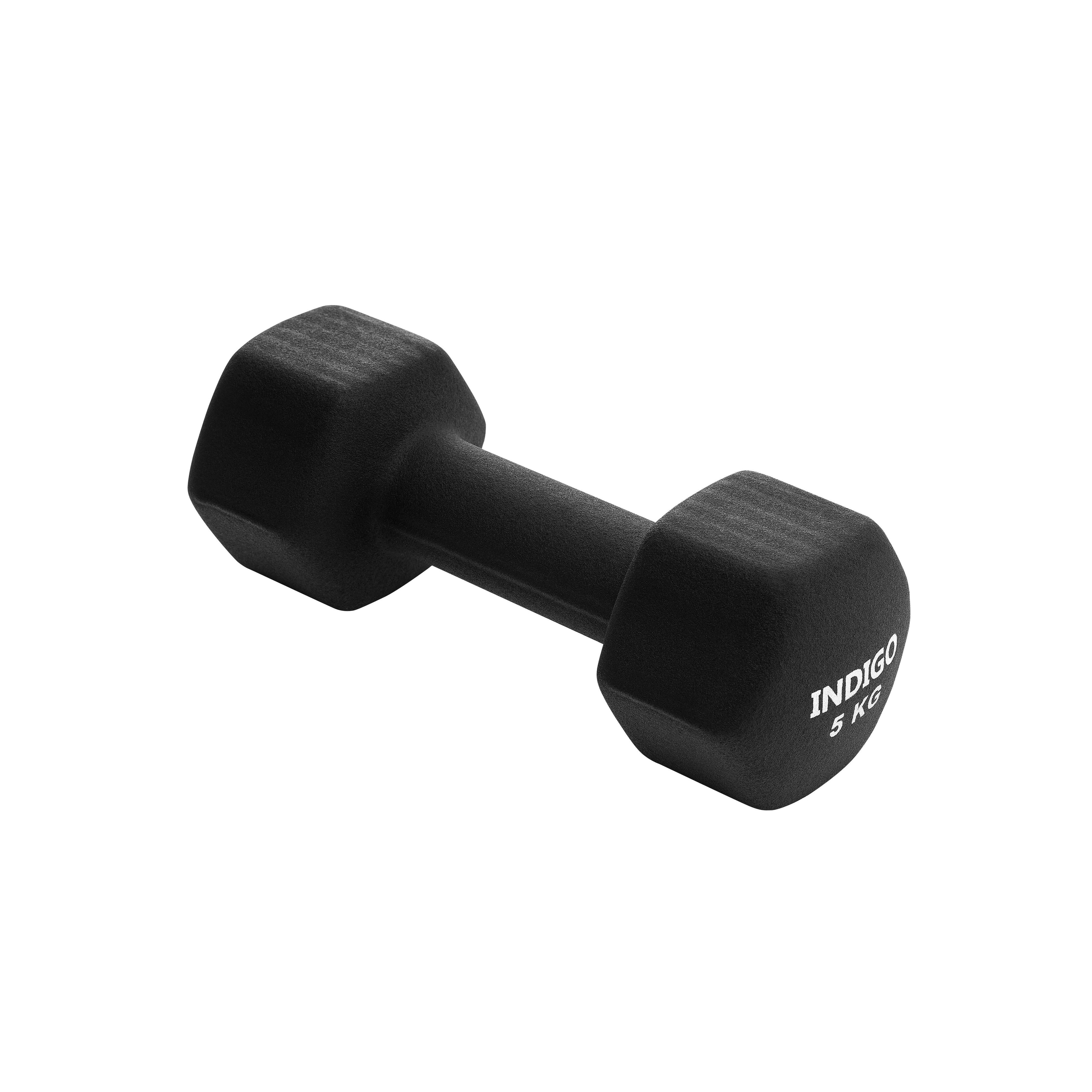 INDIGO Neoprene Hexagonal Dumbbells