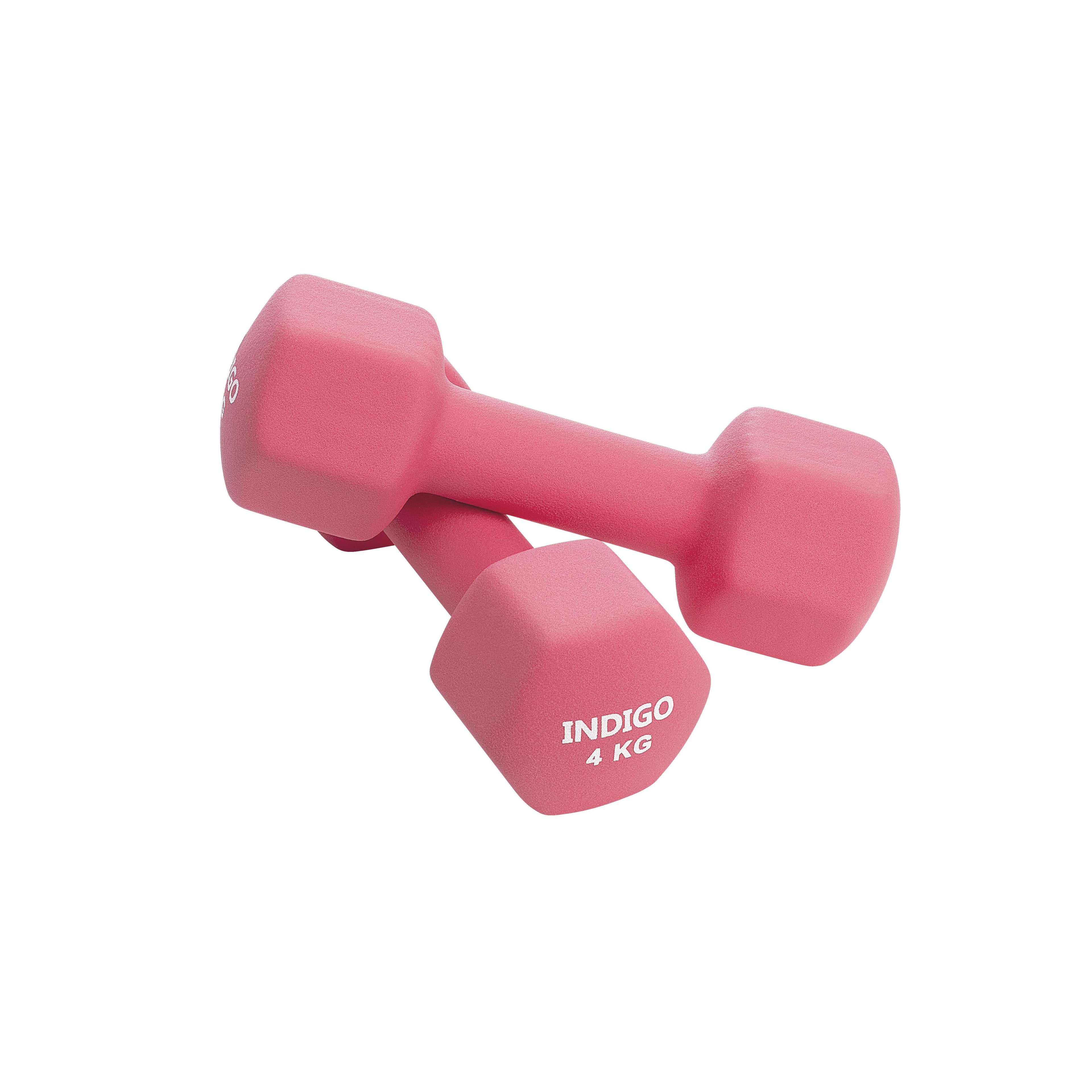 INDIGO Neoprene Hexagonal Dumbbells