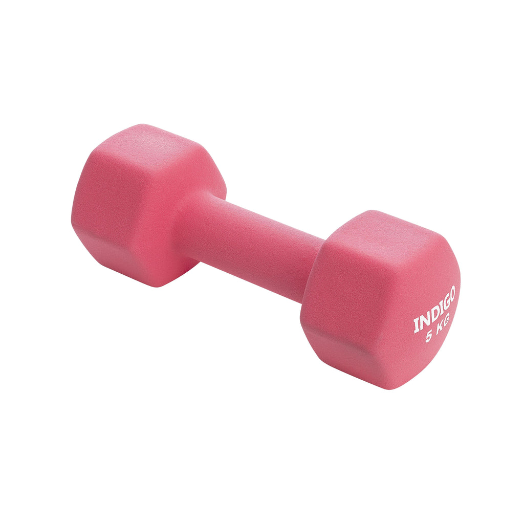 INDIGO Neoprene Hexagonal Dumbbells