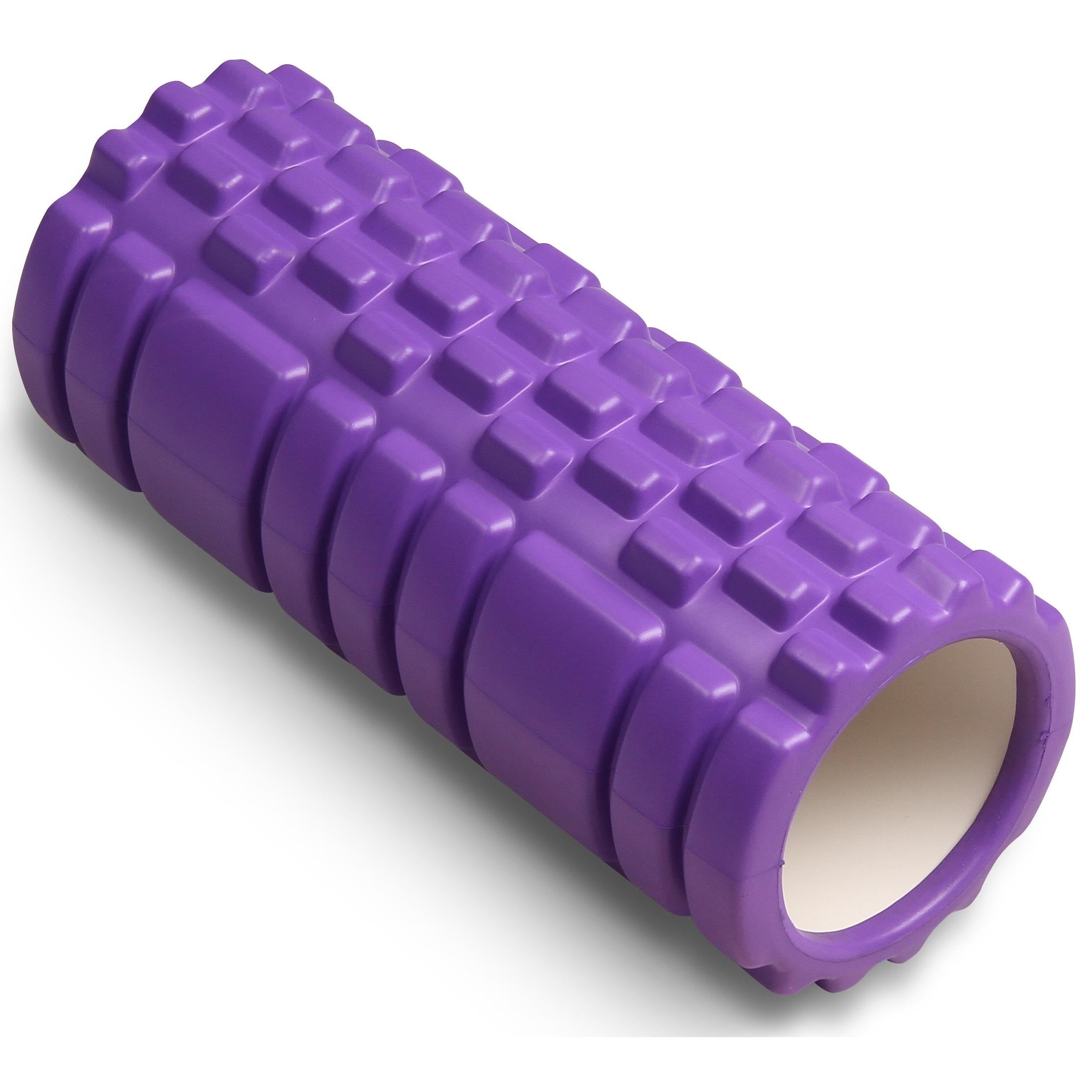 Round Foam Roller for Muscle Massage and Yoga PVC INDIGO 33*14 cm