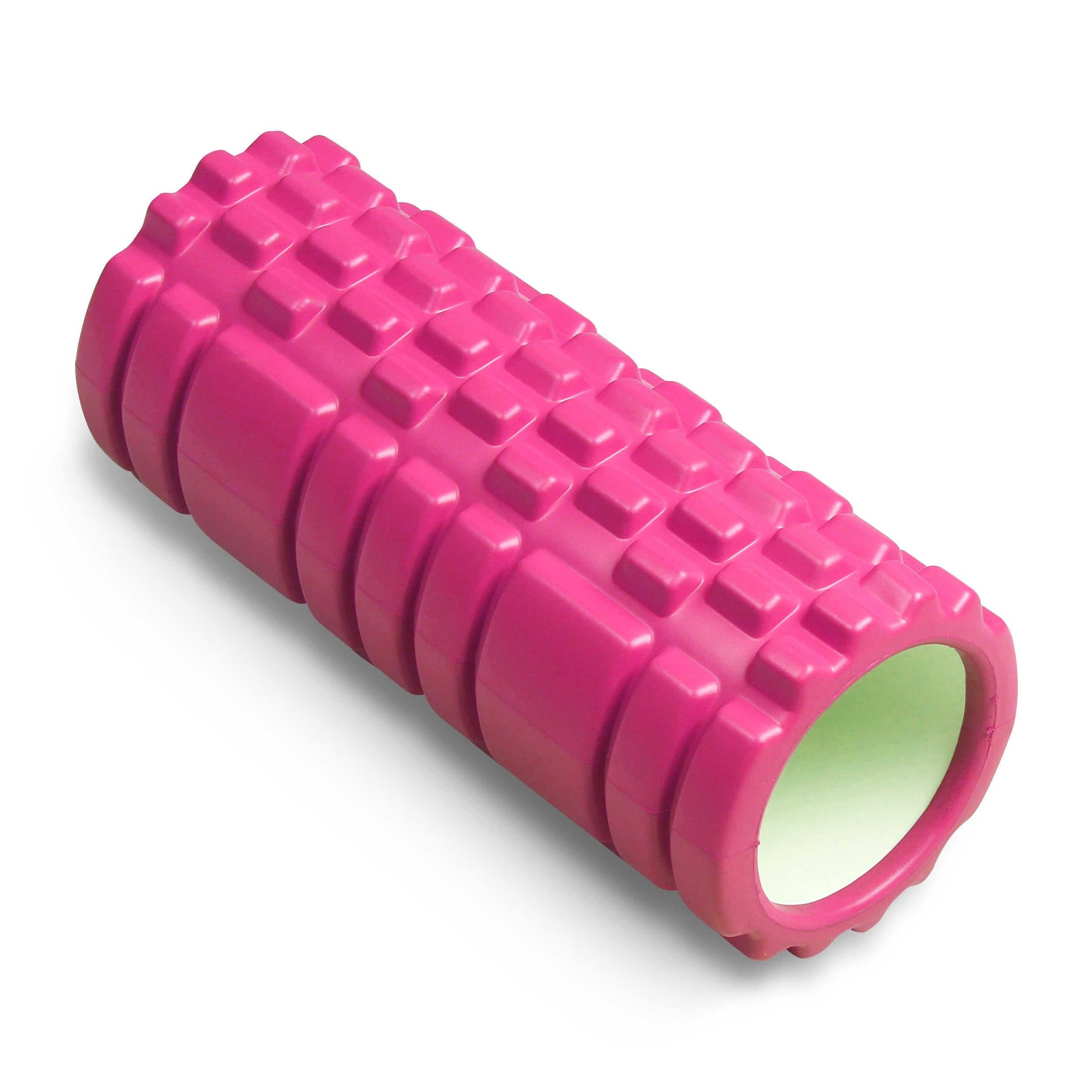 Round Foam Roller for Muscle Massage and Yoga PVC INDIGO 33*14 cm
