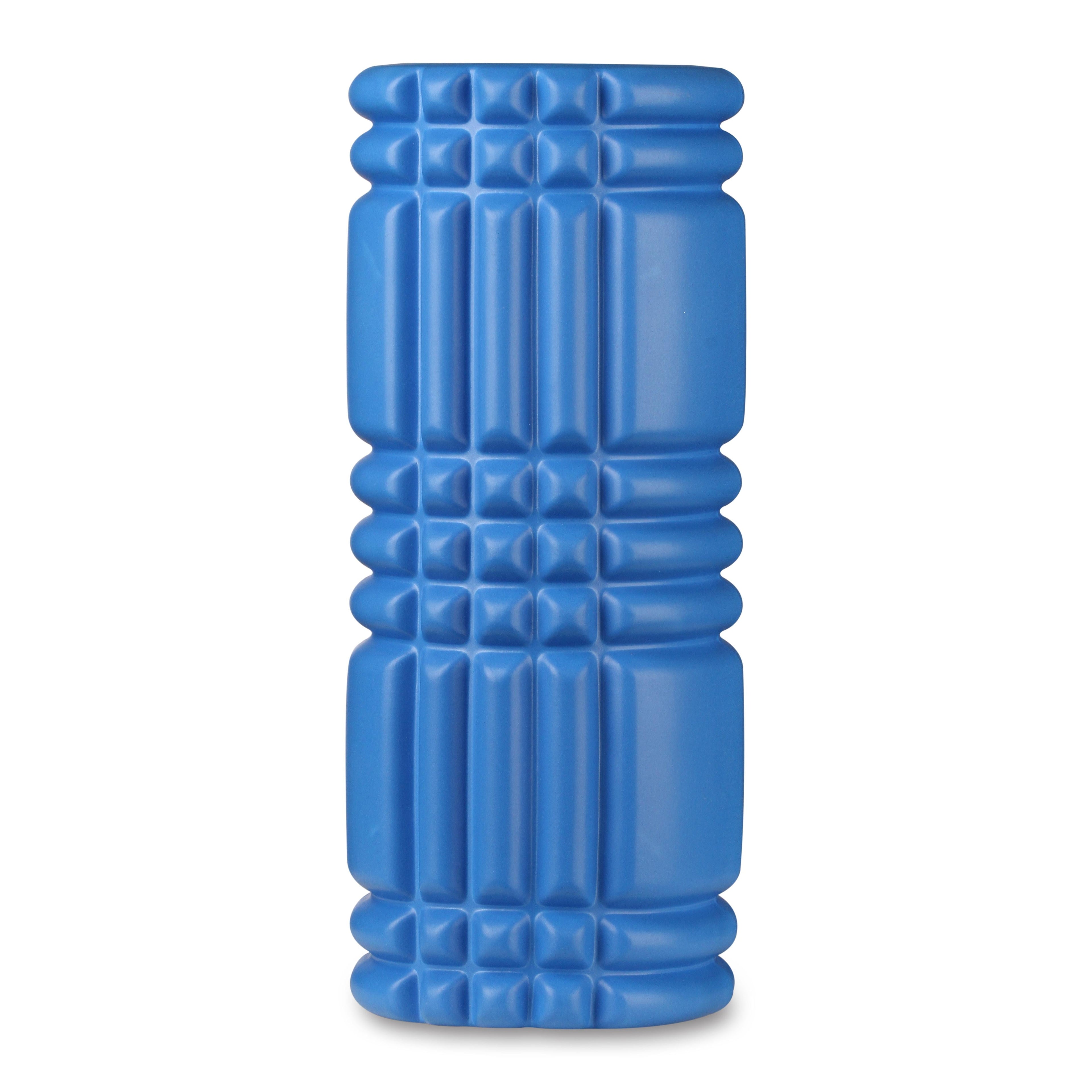 Round Foam Roller for Muscle Massage and Yoga PVC INDIGO 33*14 cm