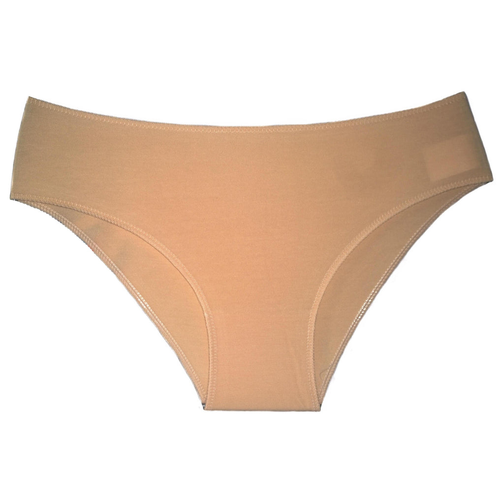 Invisible Gym Briefs with Beige Seams