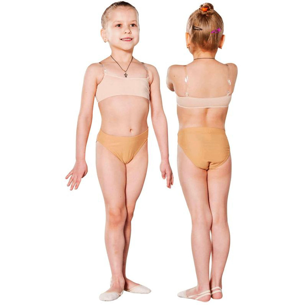 INDIGO Gym Briefs in Beige Lycra