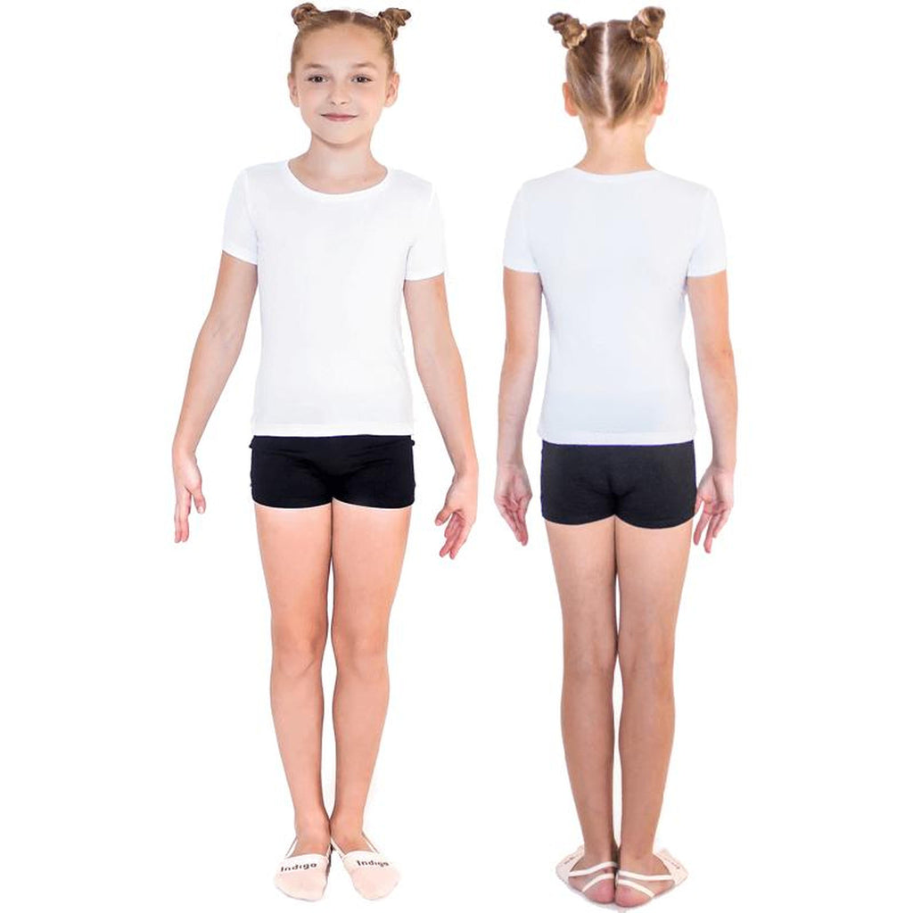 INDIGO White Short Sleeve Gym T-Shirt