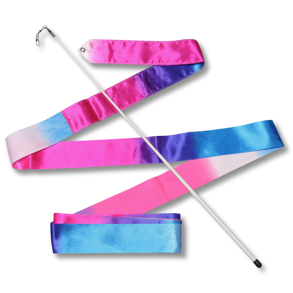 Rhythmic Gymnastics Ribbon with Rod 56 cm INDIGO Multicolor