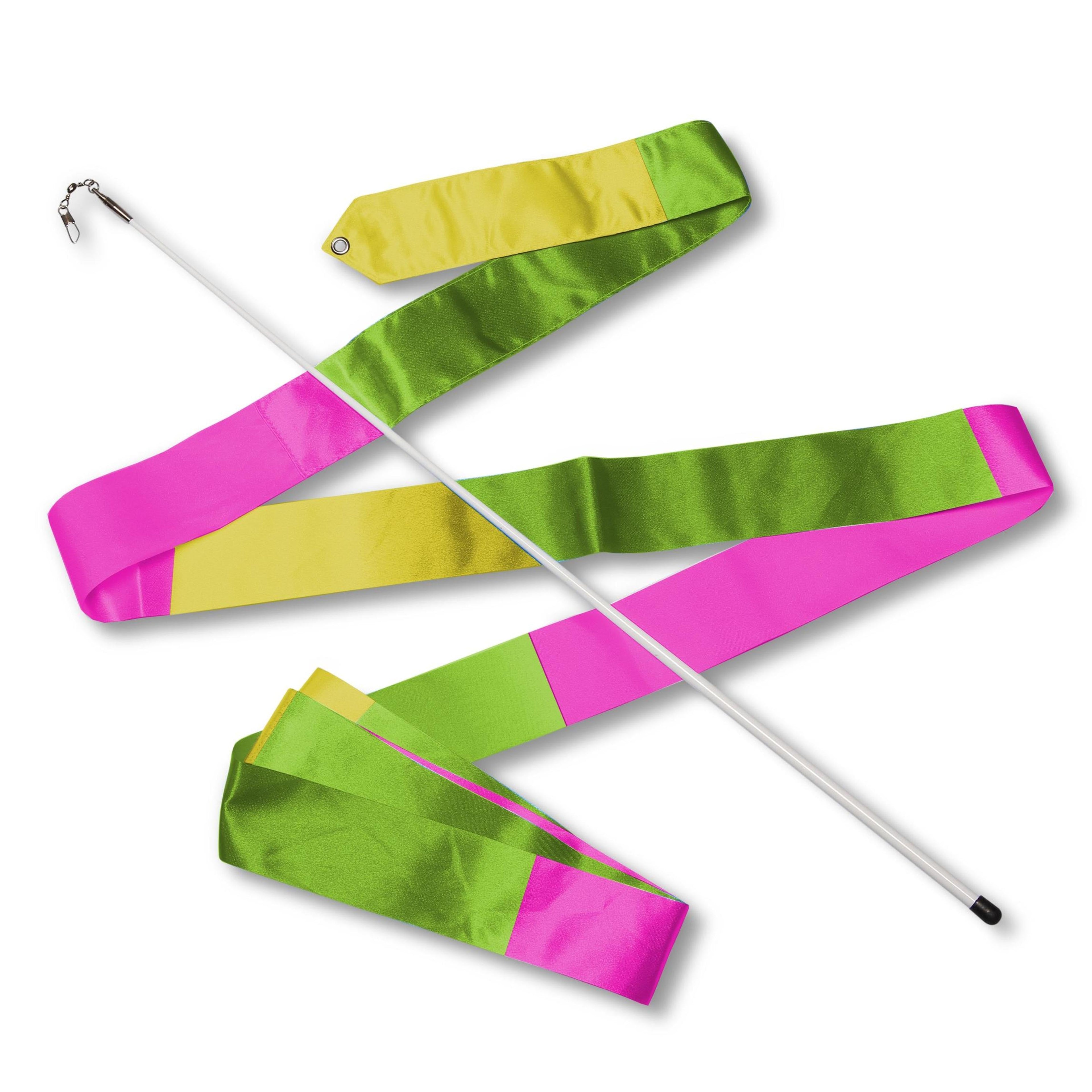 Rhythmic Gymnastics Ribbon with Rod 56 cm INDIGO Multicolor