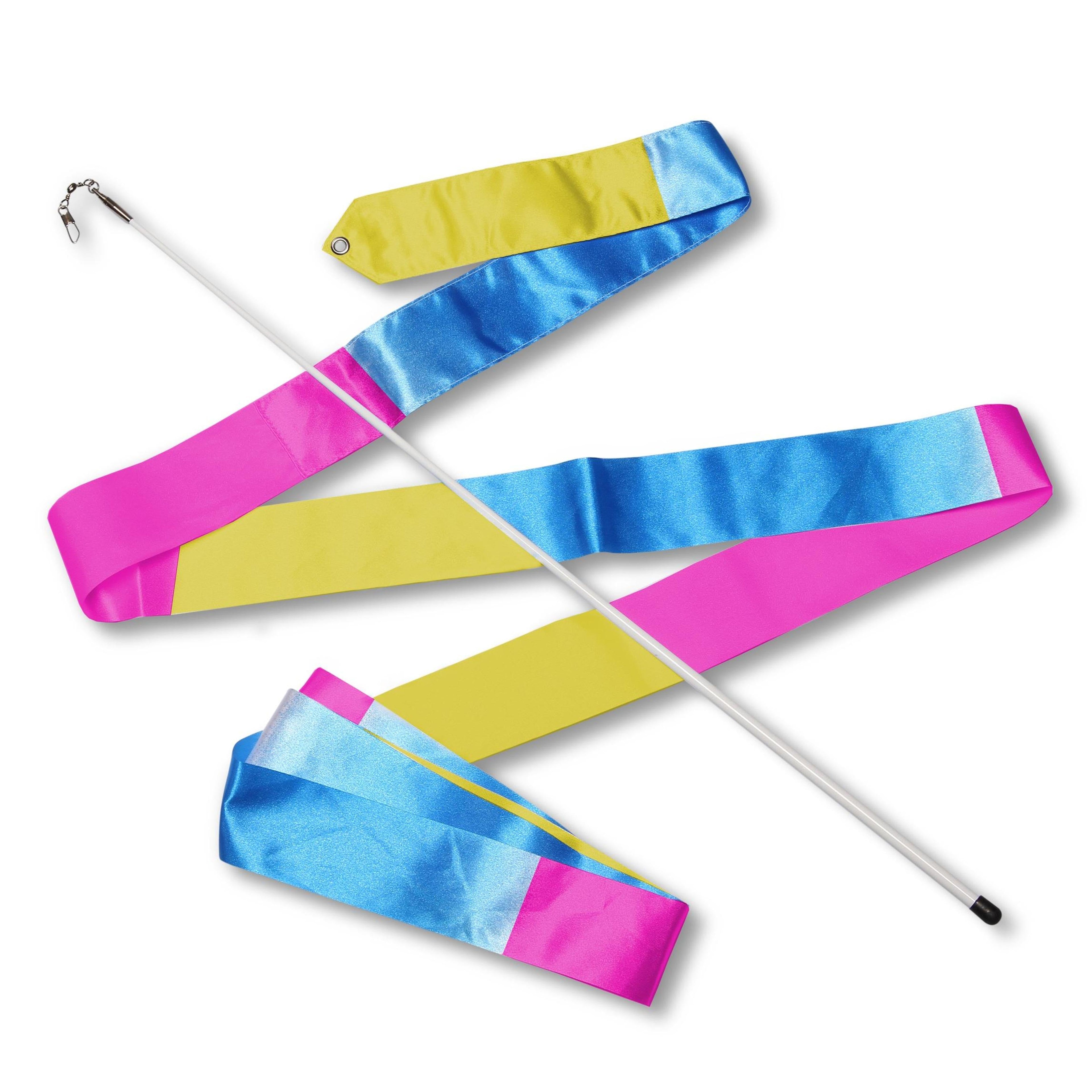 Rhythmic Gymnastics Ribbon with Rod 56 cm INDIGO Multicolor