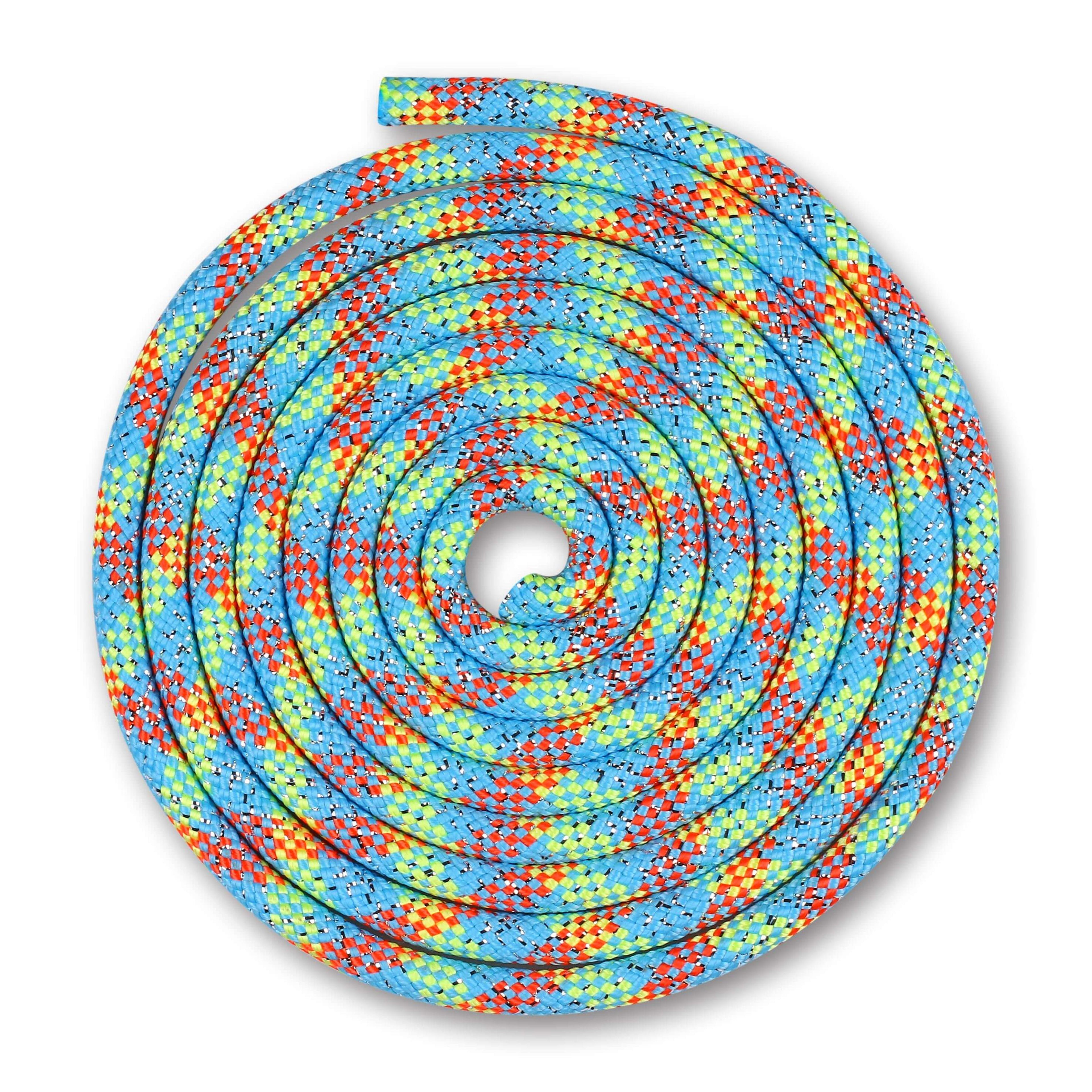 Weighted Rhythmic Gymnastics Rope 150g with Lurex INDIGO 2.5m