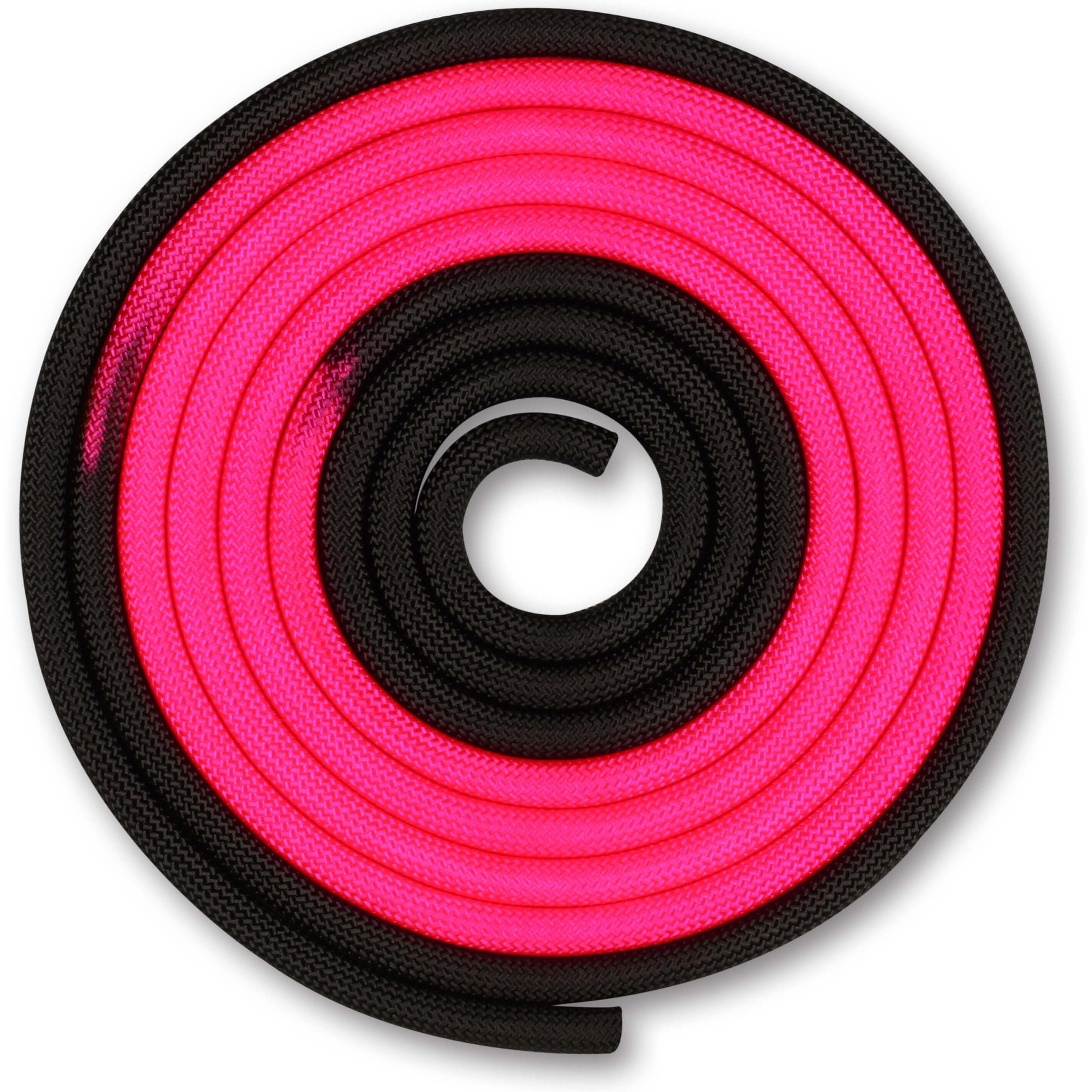 Weighted Rhythmic Gymnastics Rope 165g INDIGO Bicolor 3m Pink-Black