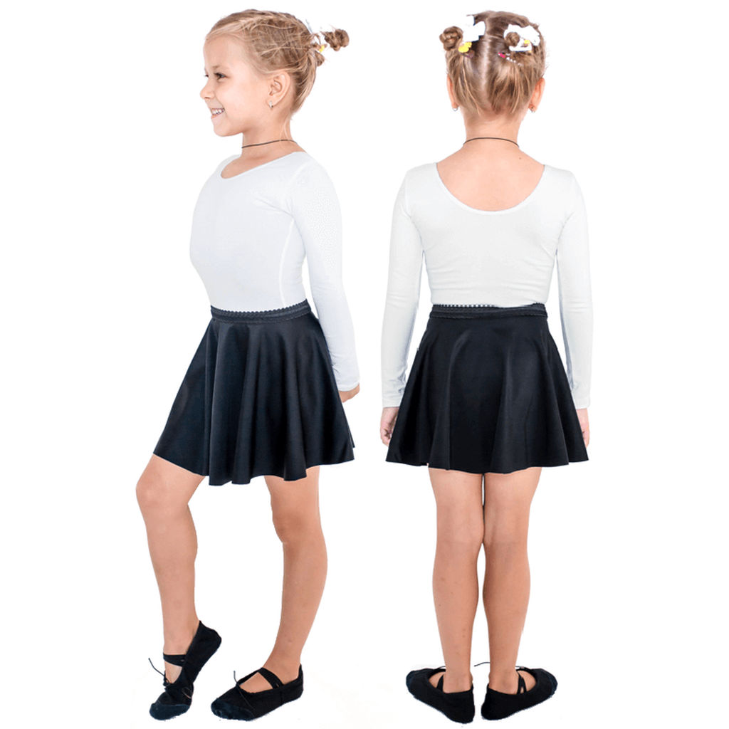 Black Lycra Rhythmic Gymnastics Skirt INDIGO