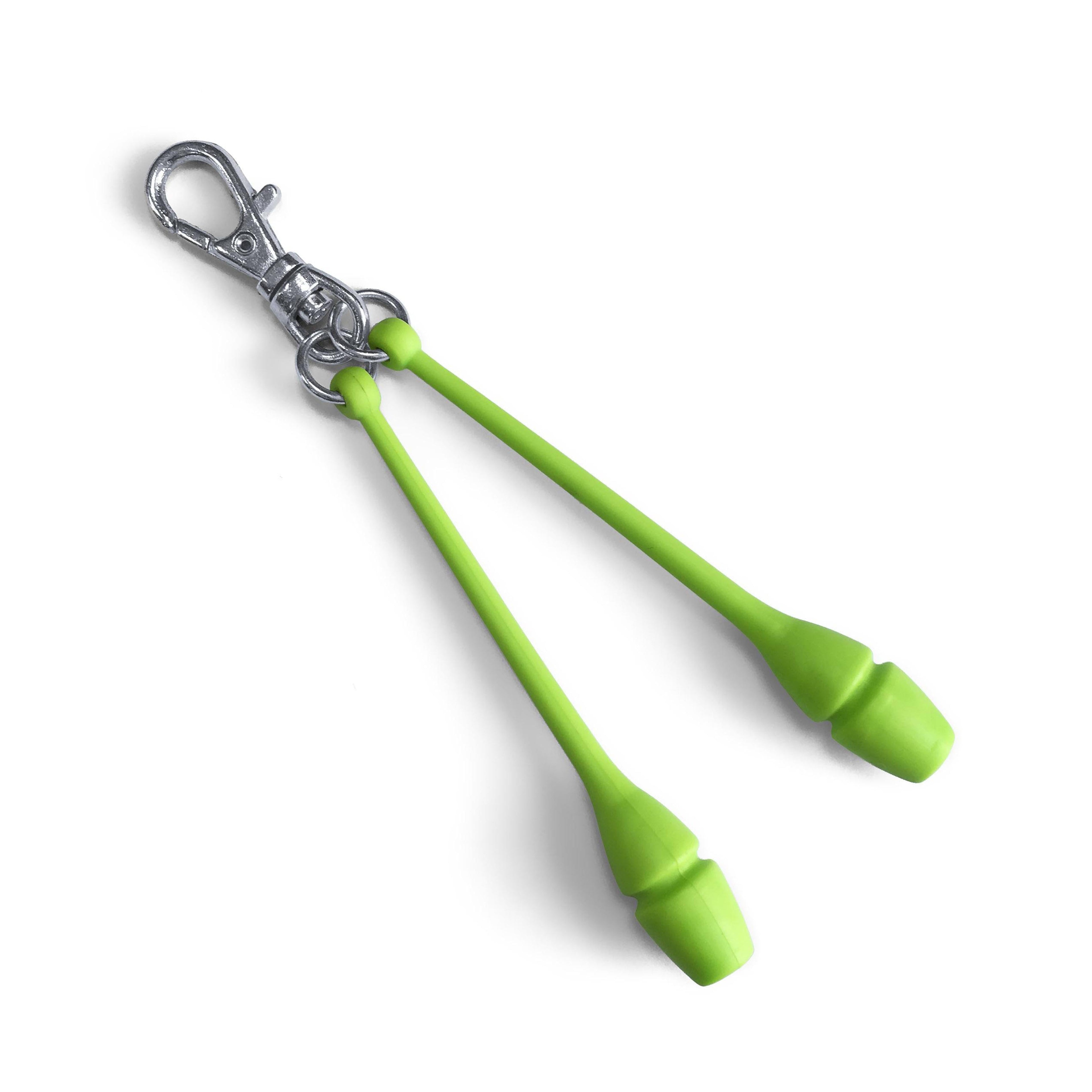 INDIGO Rhythmic Gymnastics Clubs Keychain 8 cm
