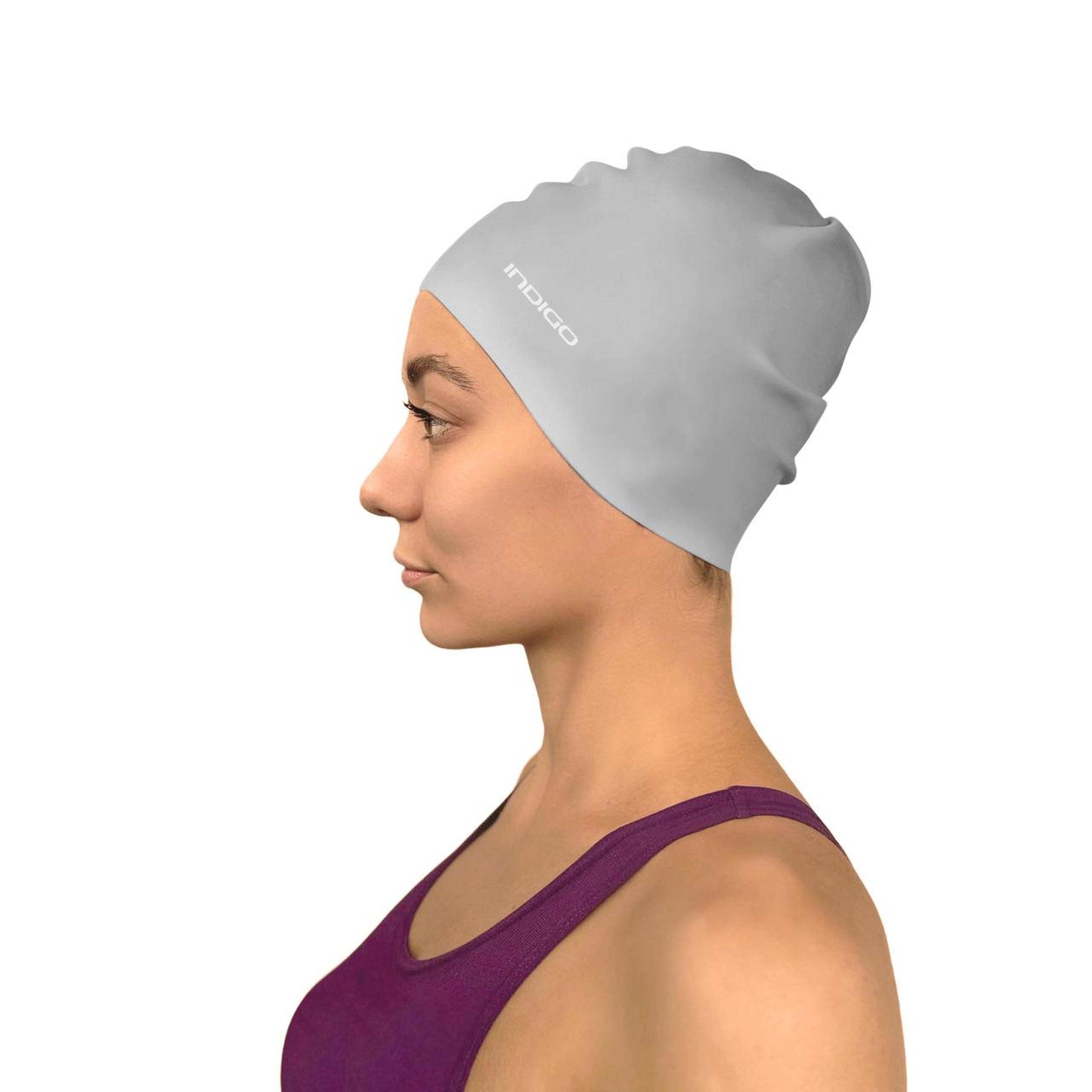 INDIGO Silicone Swimming Cap 