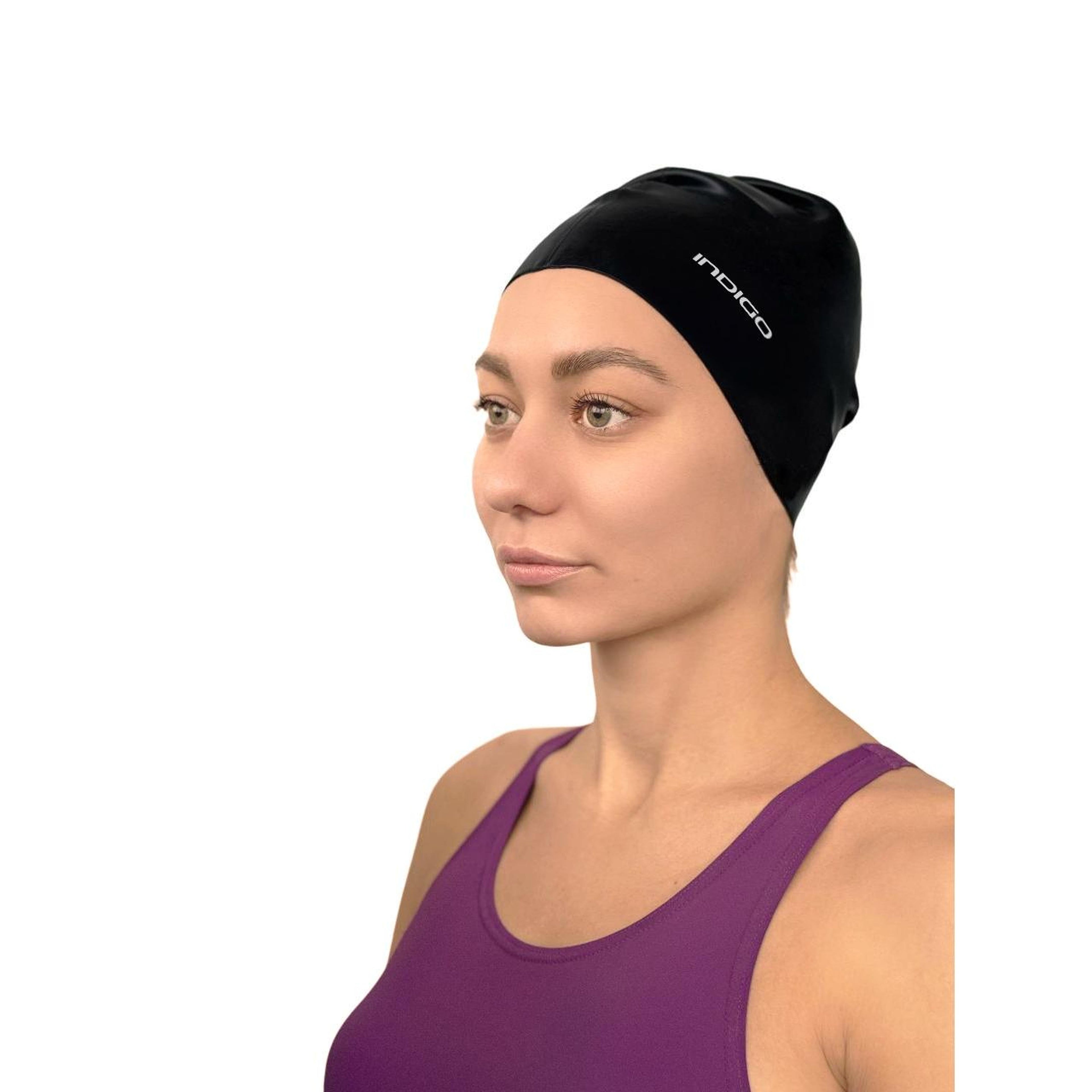 INDIGO Silicone Swimming Cap 