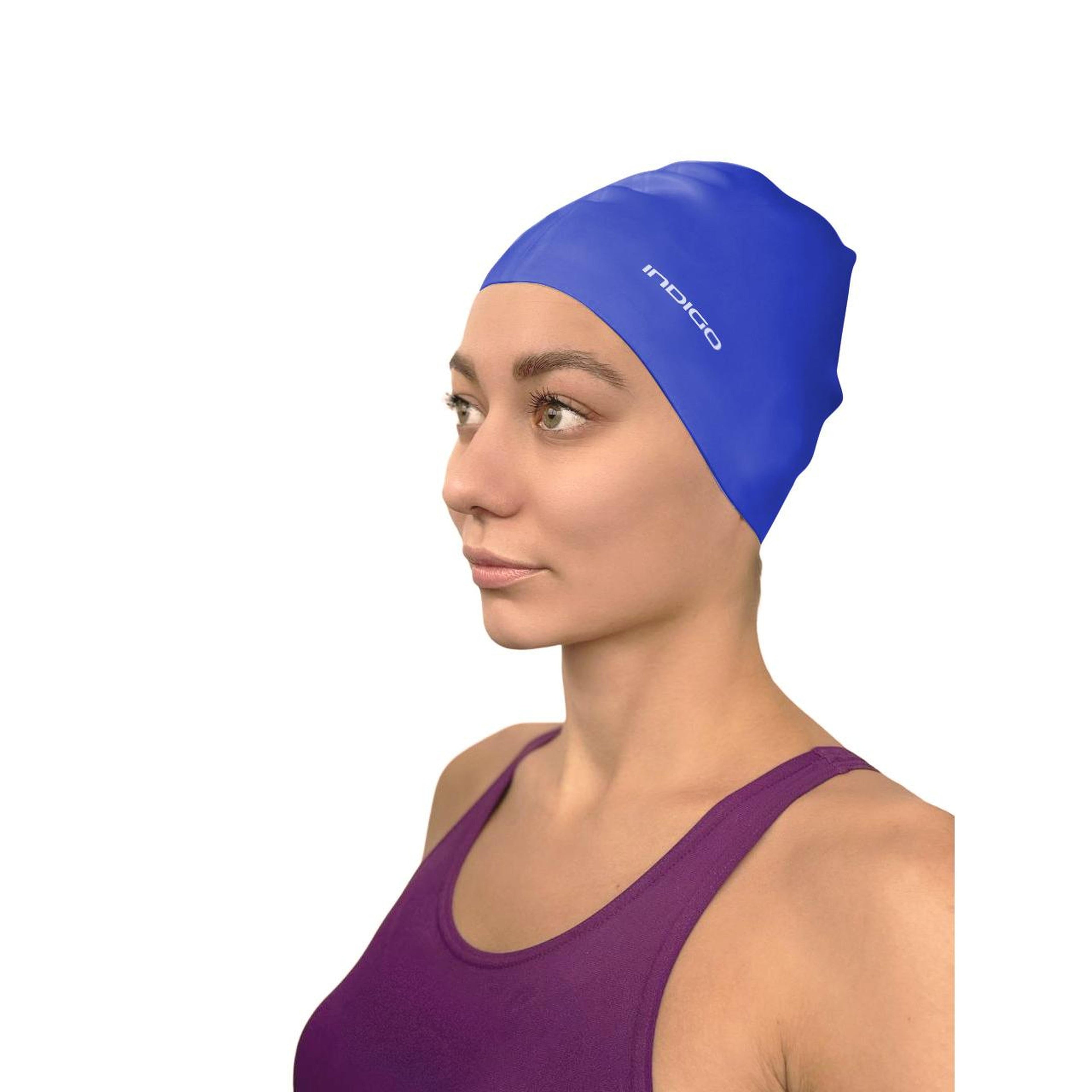 INDIGO Silicone Swimming Cap 