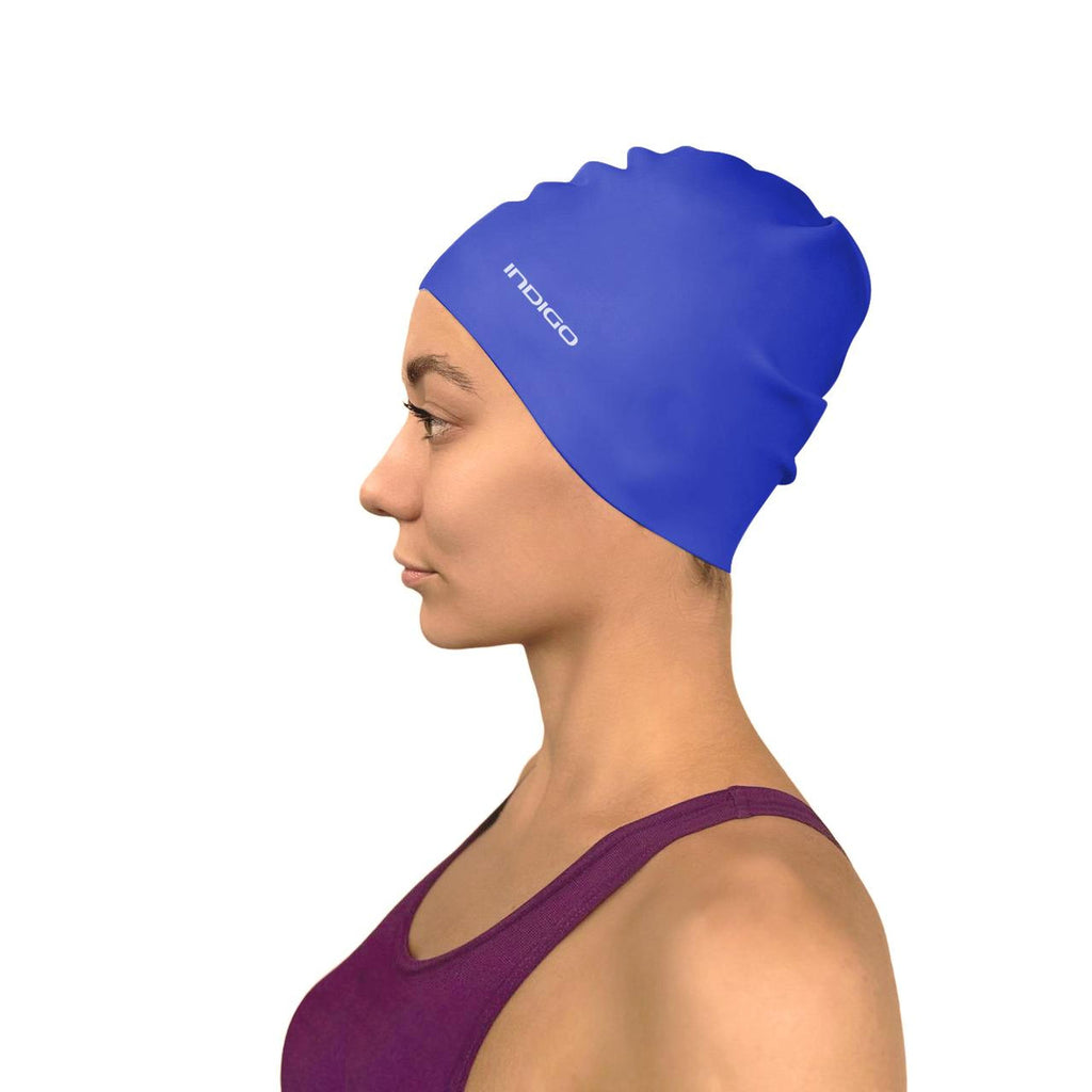 INDIGO Silicone Swimming Cap 