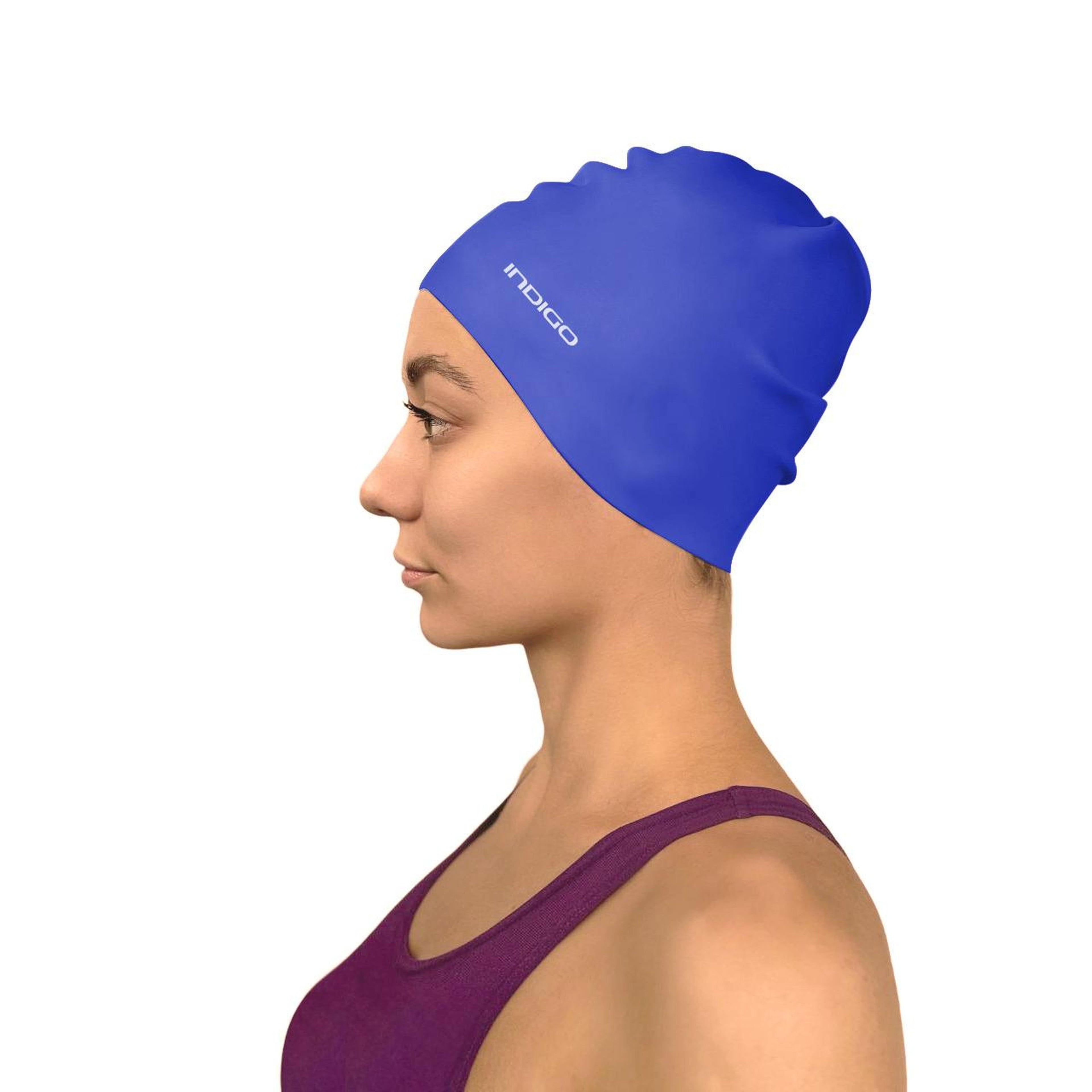 INDIGO Silicone Swimming Cap 