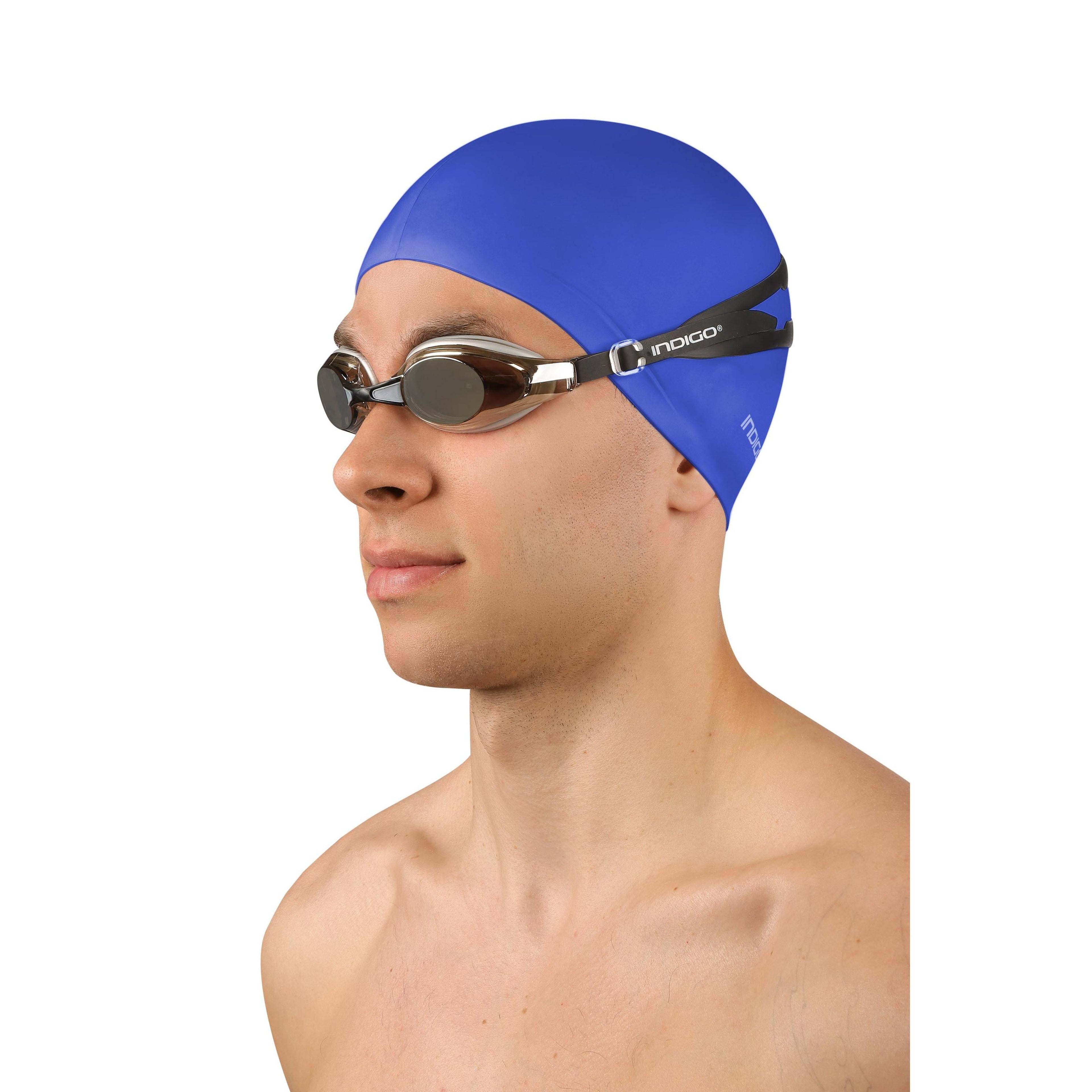 INDIGO Silicone Swimming Cap 