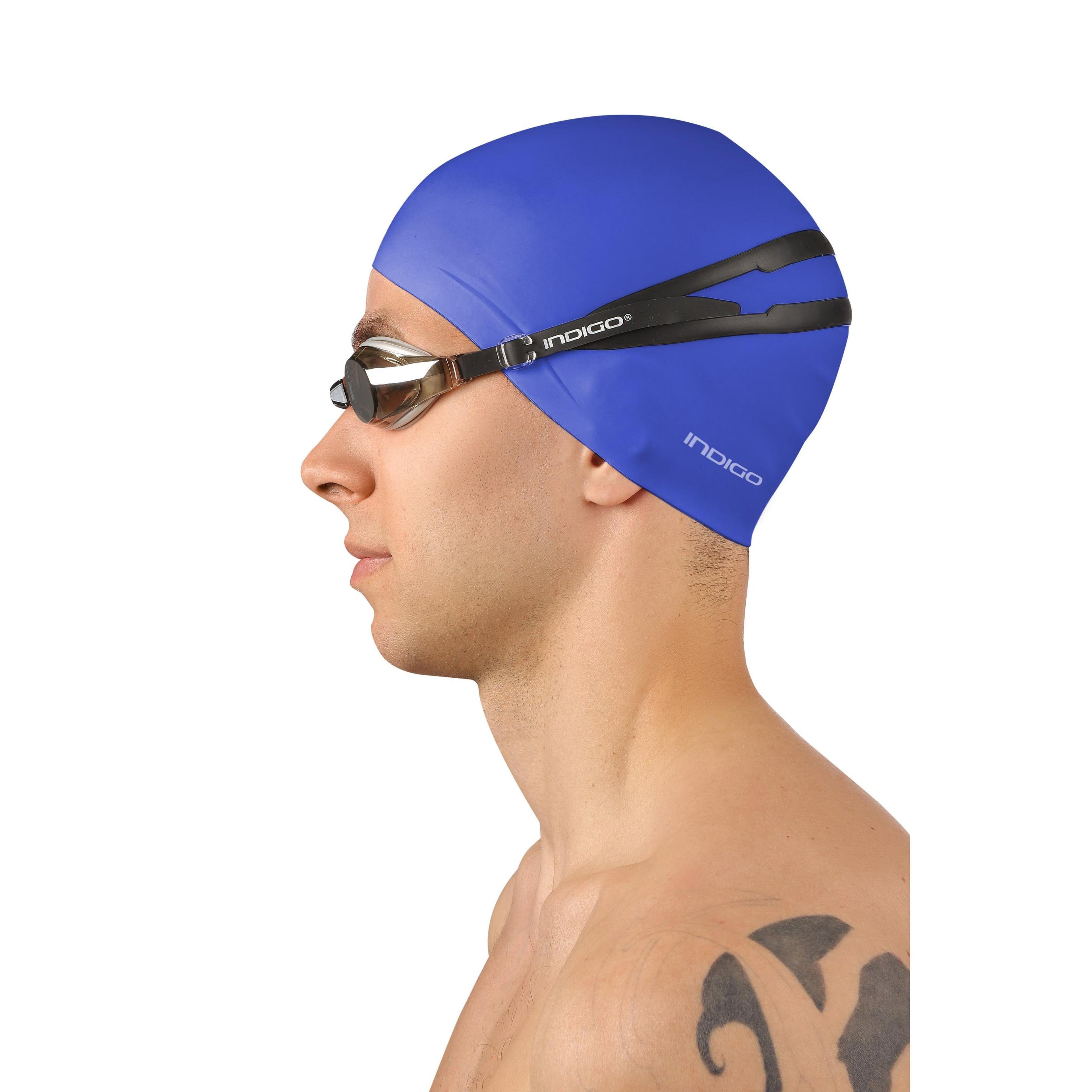 INDIGO Silicone Swimming Cap 