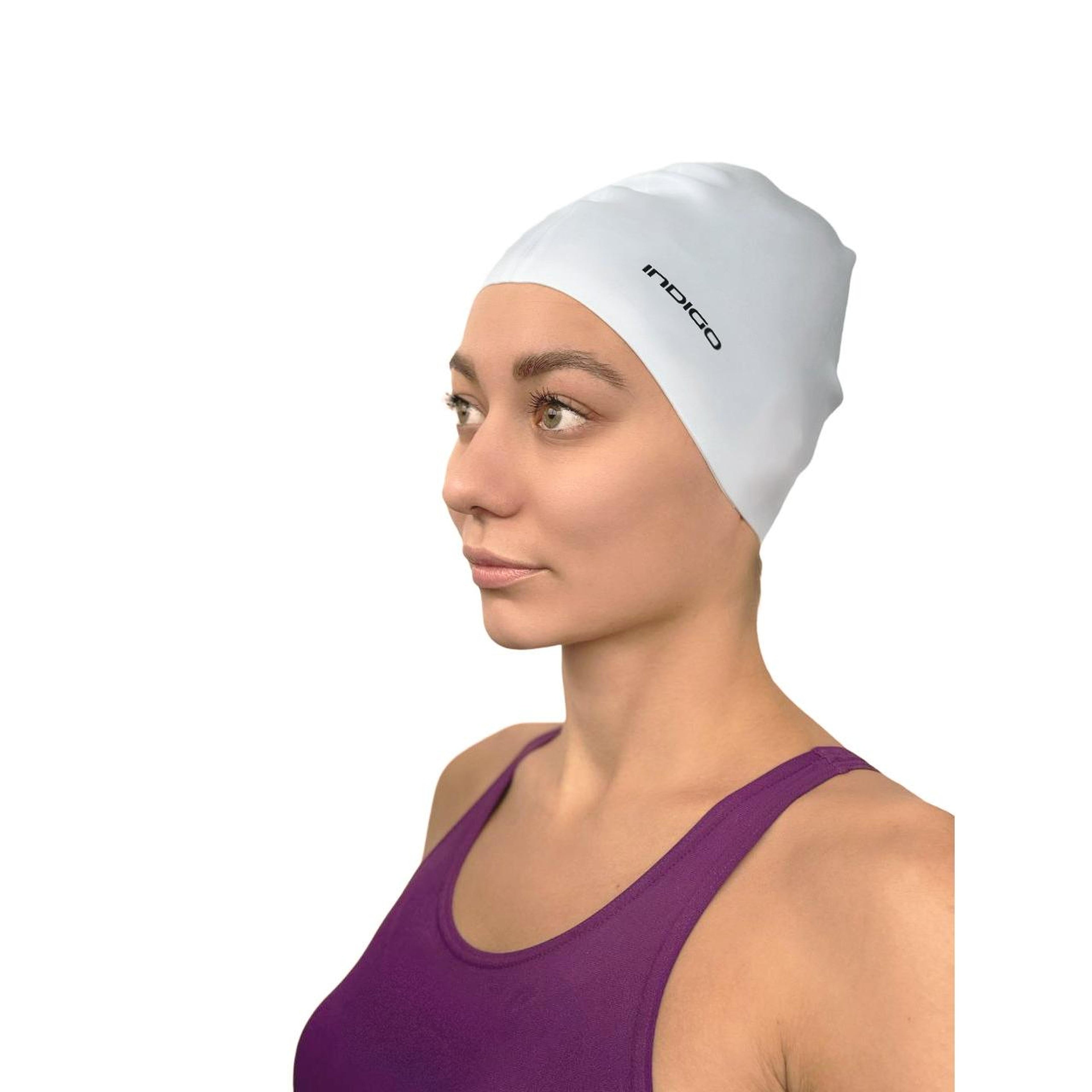 INDIGO Silicone Swimming Cap 