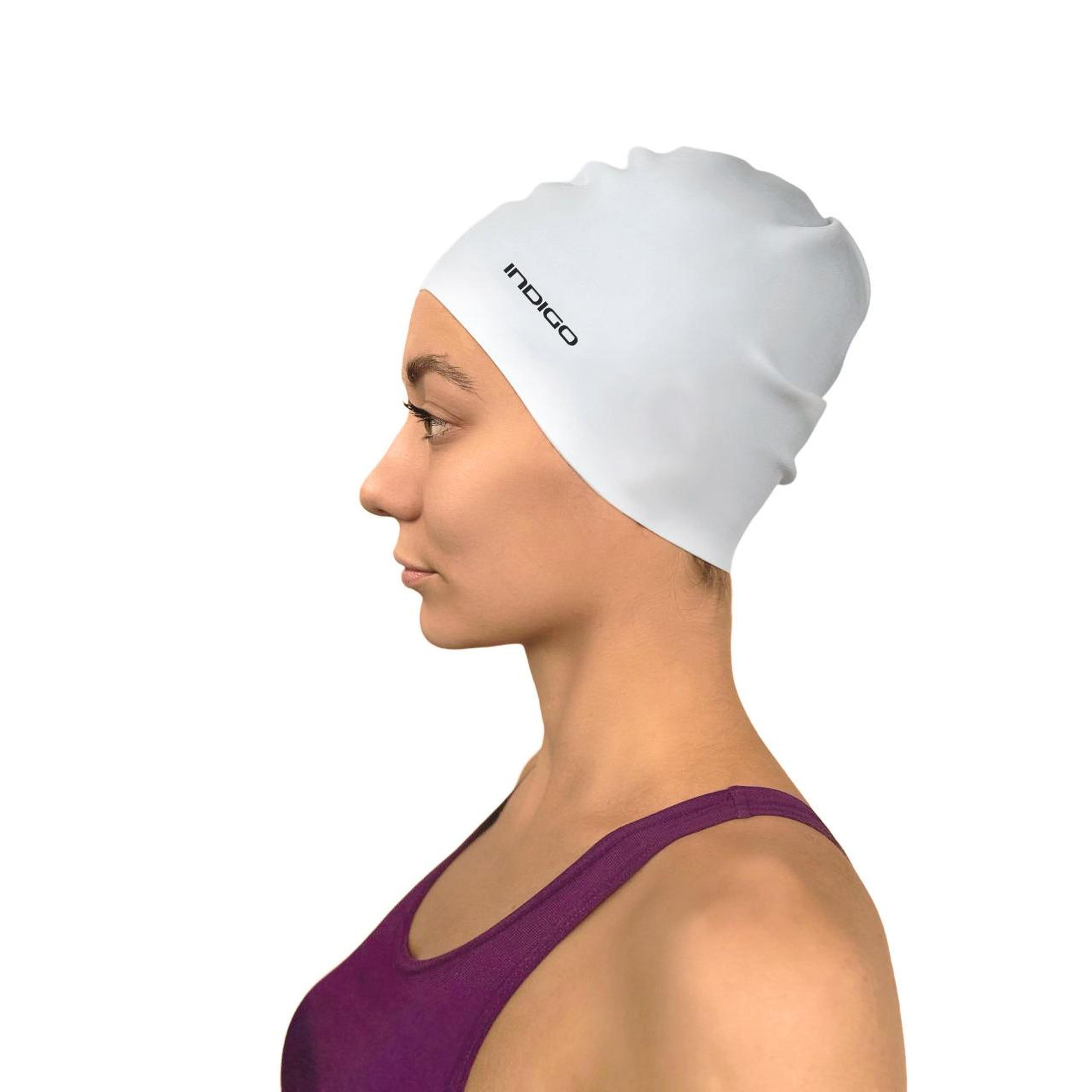 INDIGO Silicone Swimming Cap 