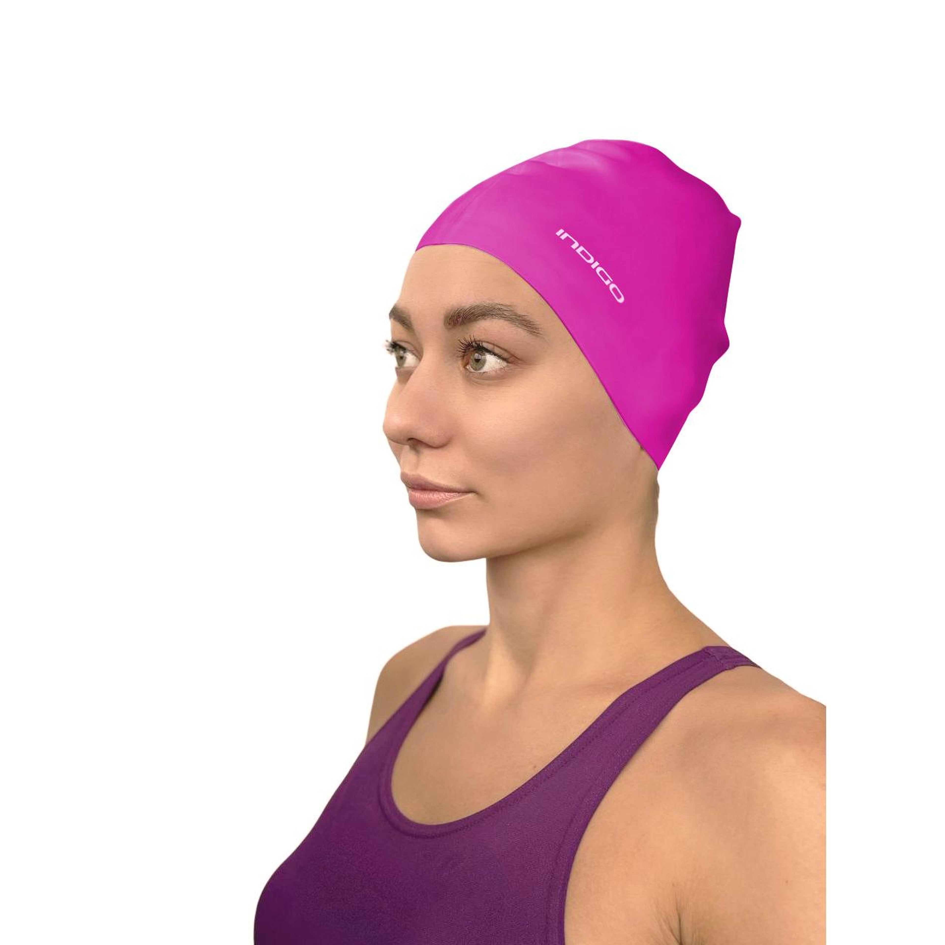 INDIGO Silicone Swimming Cap 