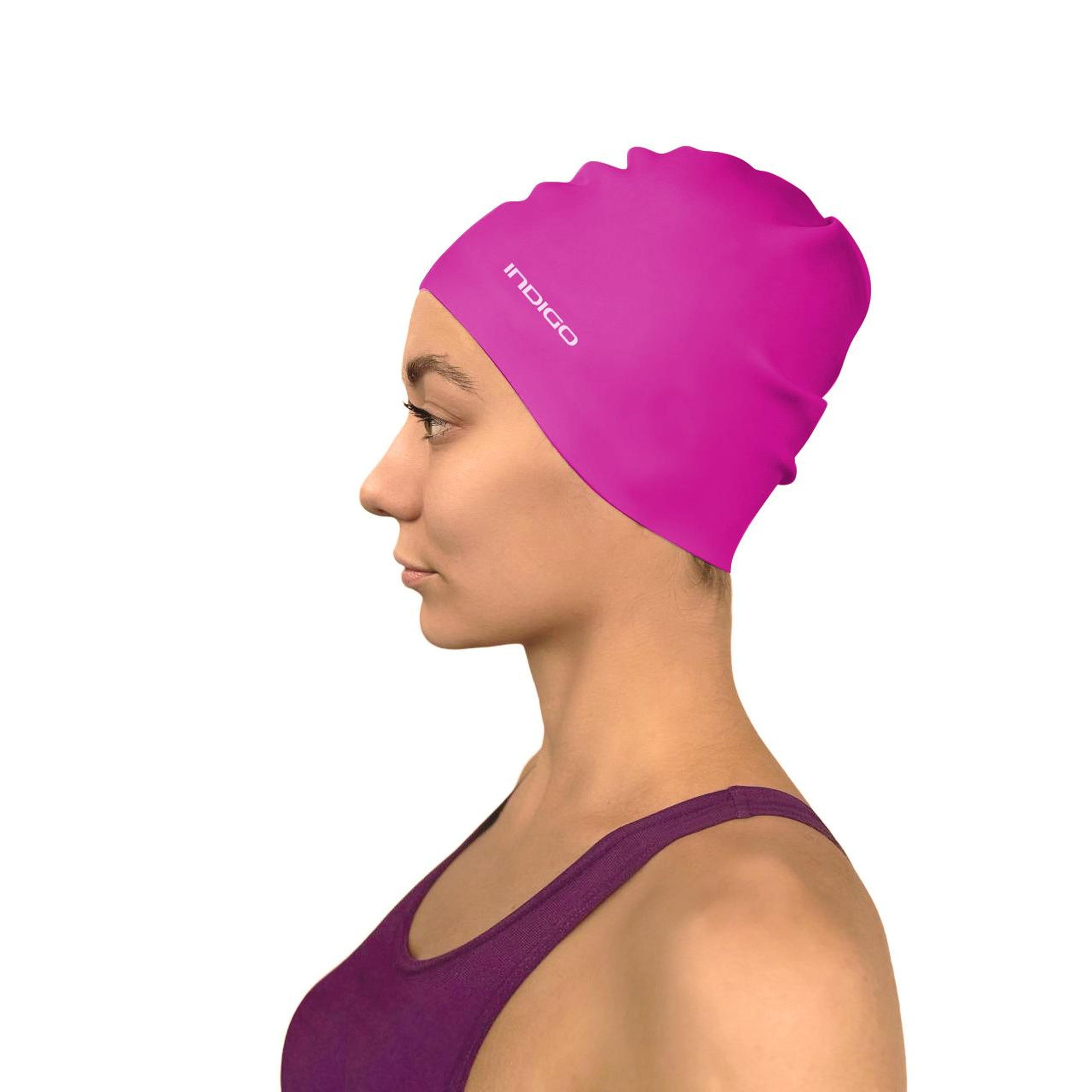 INDIGO Silicone Swimming Cap 