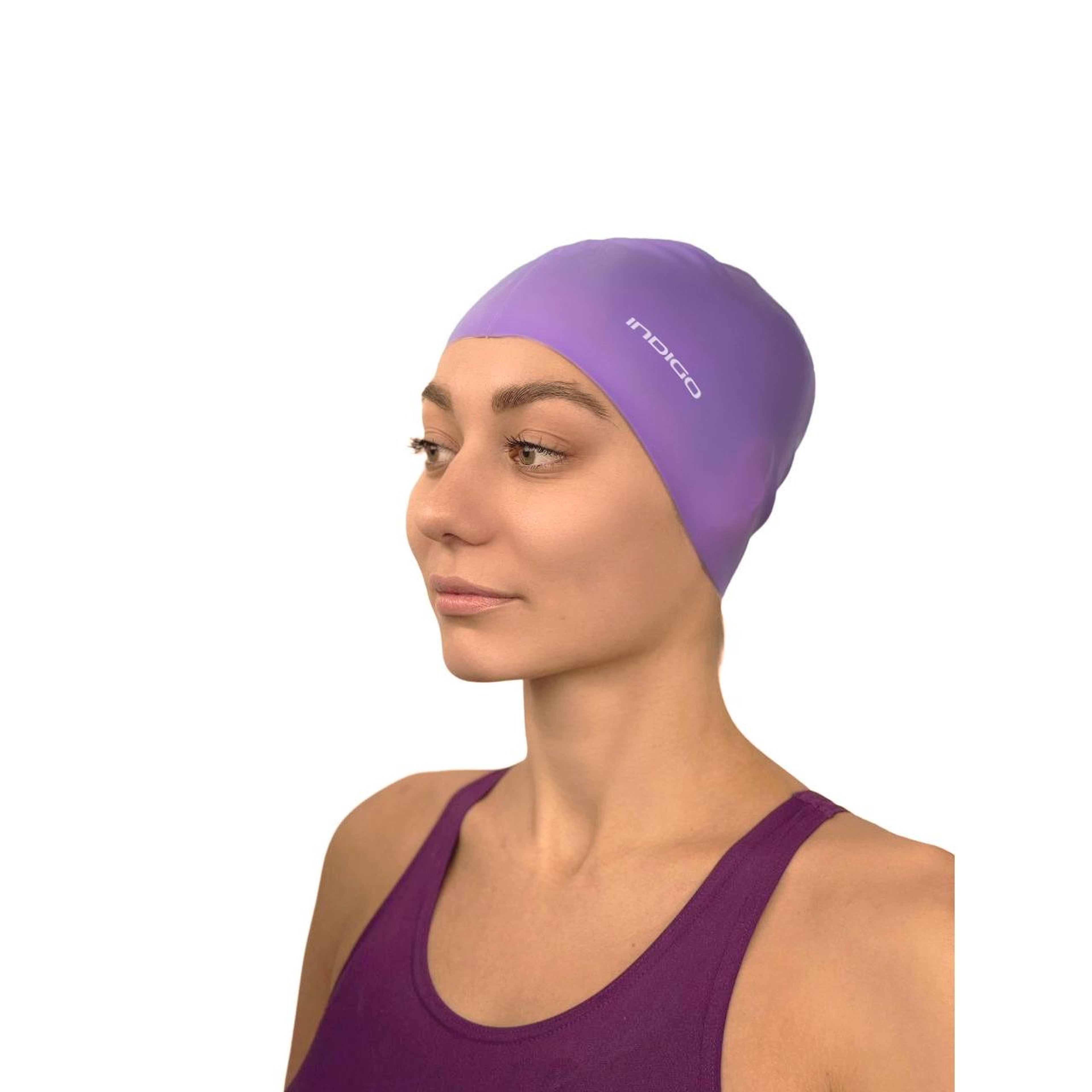 INDIGO Silicone Swimming Cap 
