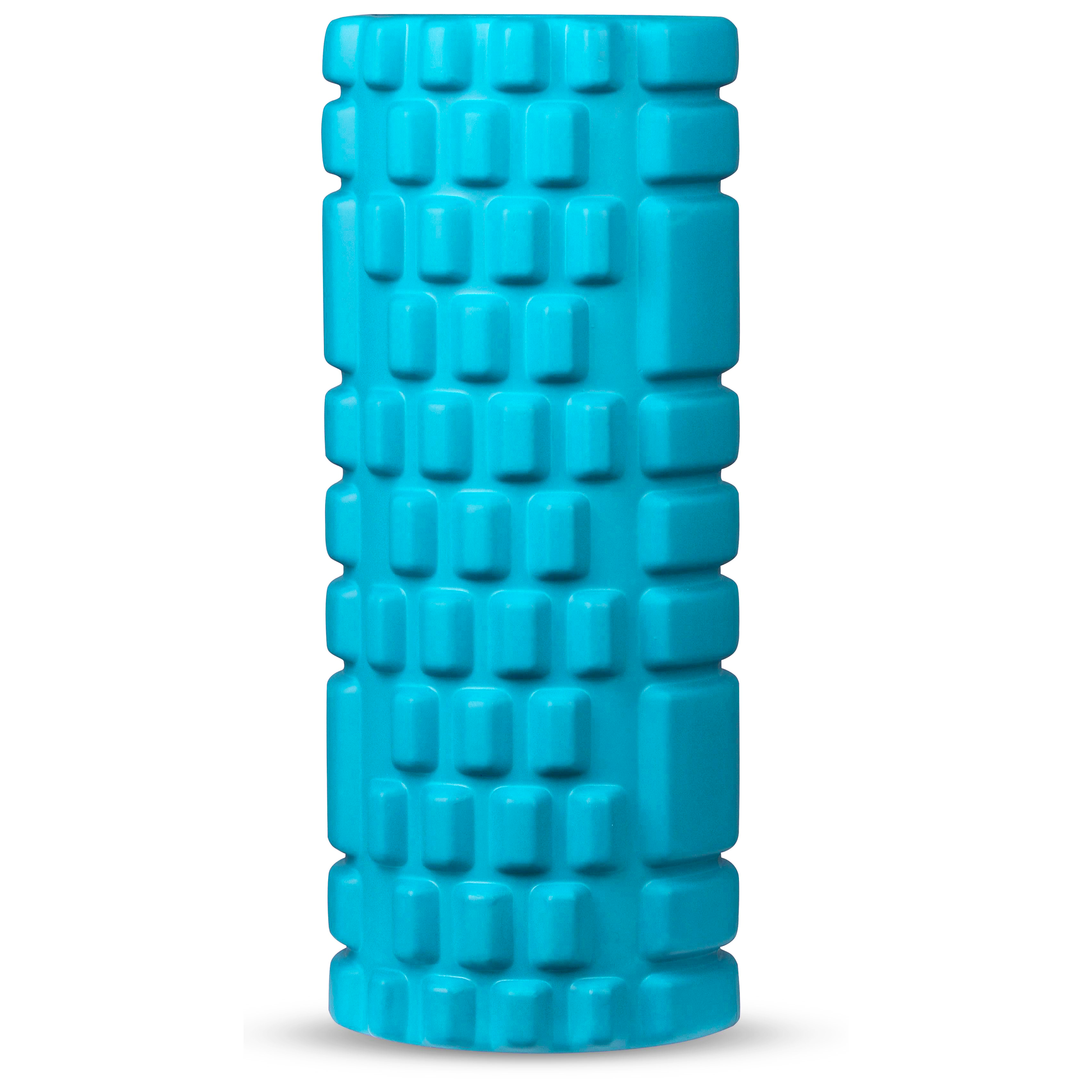 Round Foam Roller for Muscle Massage and Yoga PVC INDIGO 33*14 cm