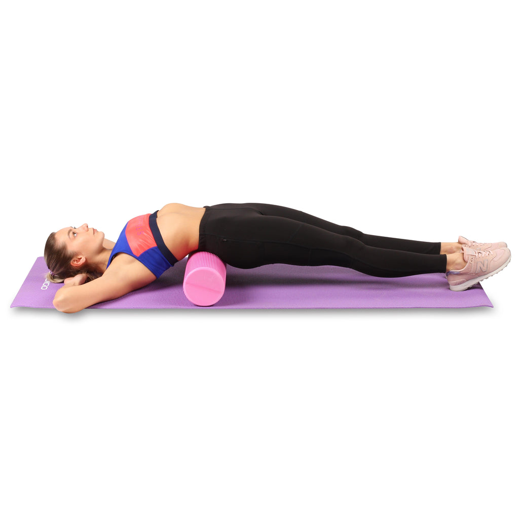 INDIGO 60*15 cm Round Foam Roller for Muscle Massage and Yoga
